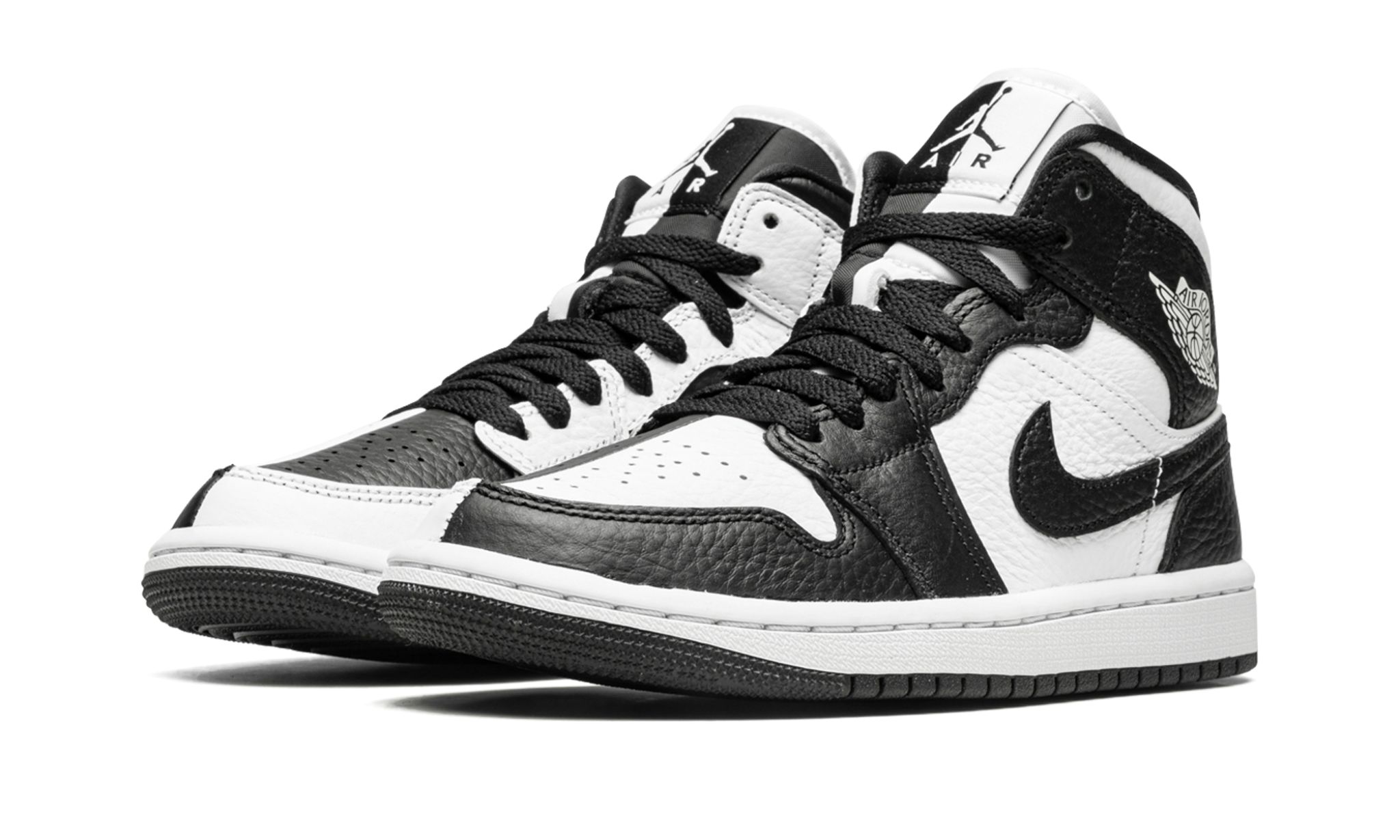 Air Jordan 1 Mid Split Black White (W) | OVERCEZ