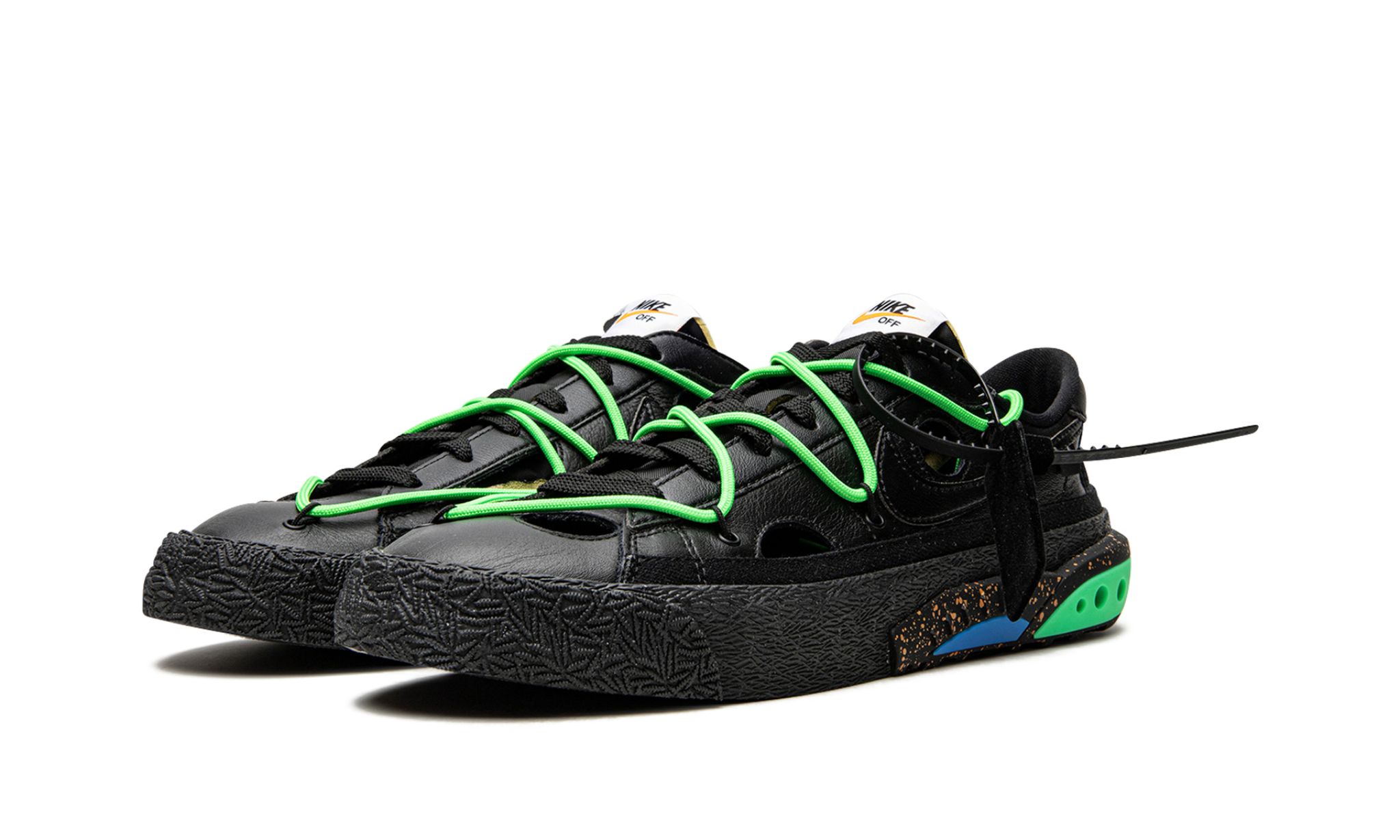 Nike Blazer Low Off-White Black Electro Green | OVERCEZ