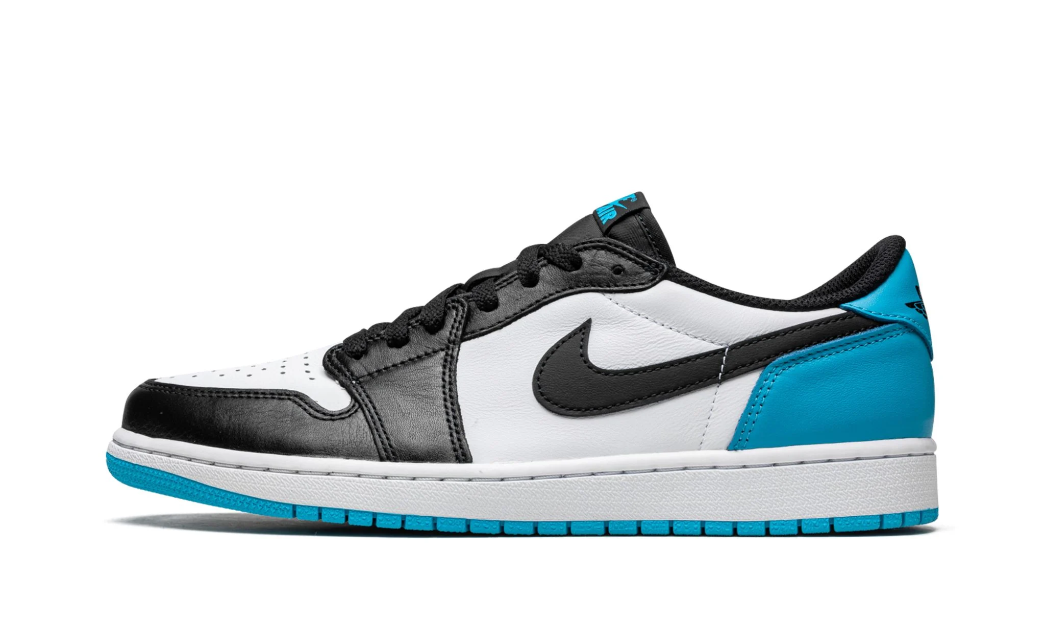 Air Jordan 1 Low Black Dark Powder Blue | OVERCEZ