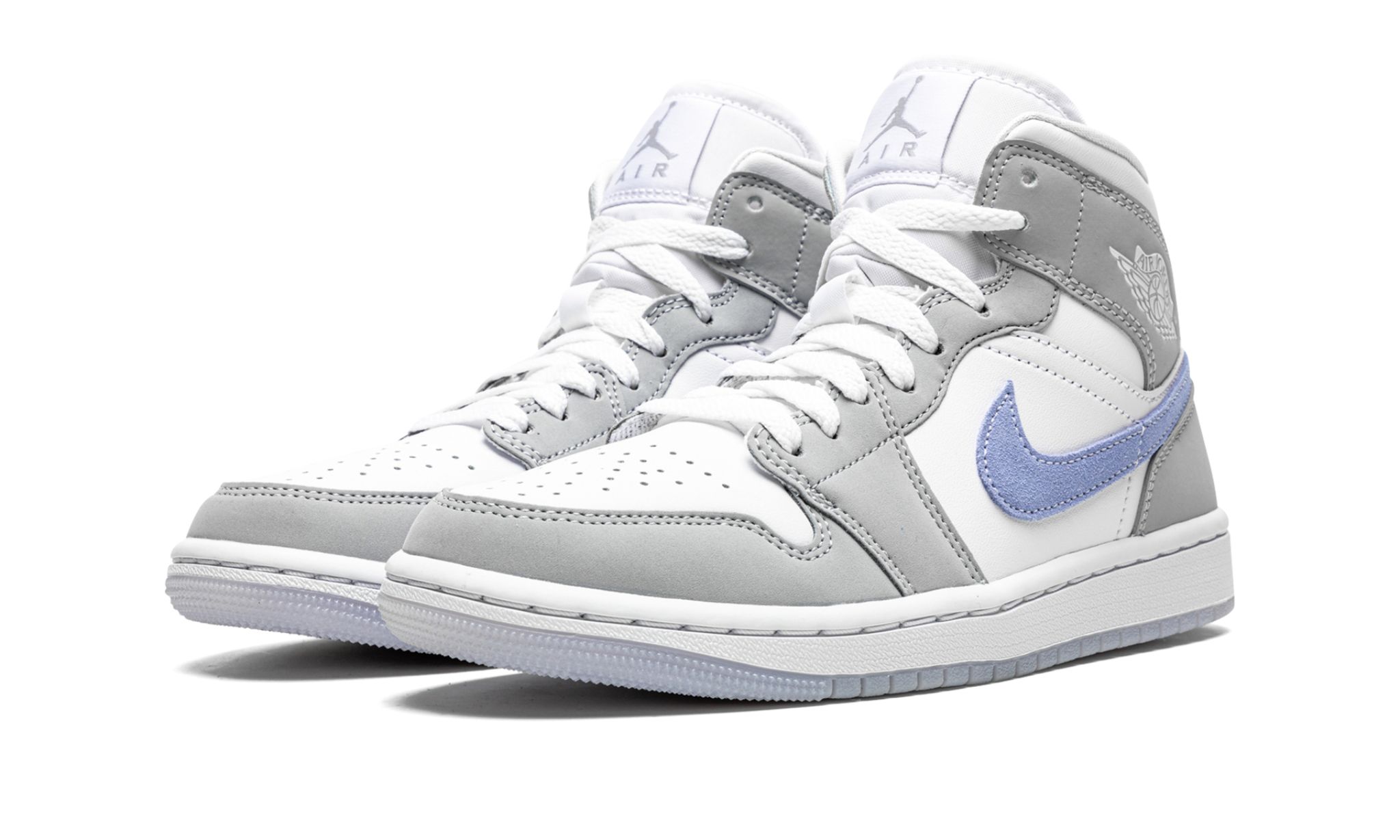 Air Jordan 1 Mid Wolf Grey Aluminum (W) | OVERCEZ