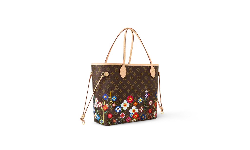 Louis Vuitton x Takashi Murakami Neverfull MM Superflat Monogram | OVERCEZ