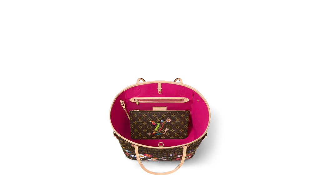 Louis Vuitton x Takashi Murakami Neverfull MM Superflat Monogram | OVERCEZ