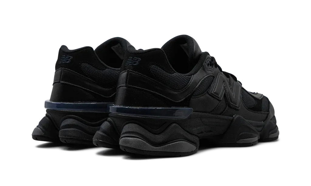 New Balance 9060 Triple Black Leather | OVERCEZ
