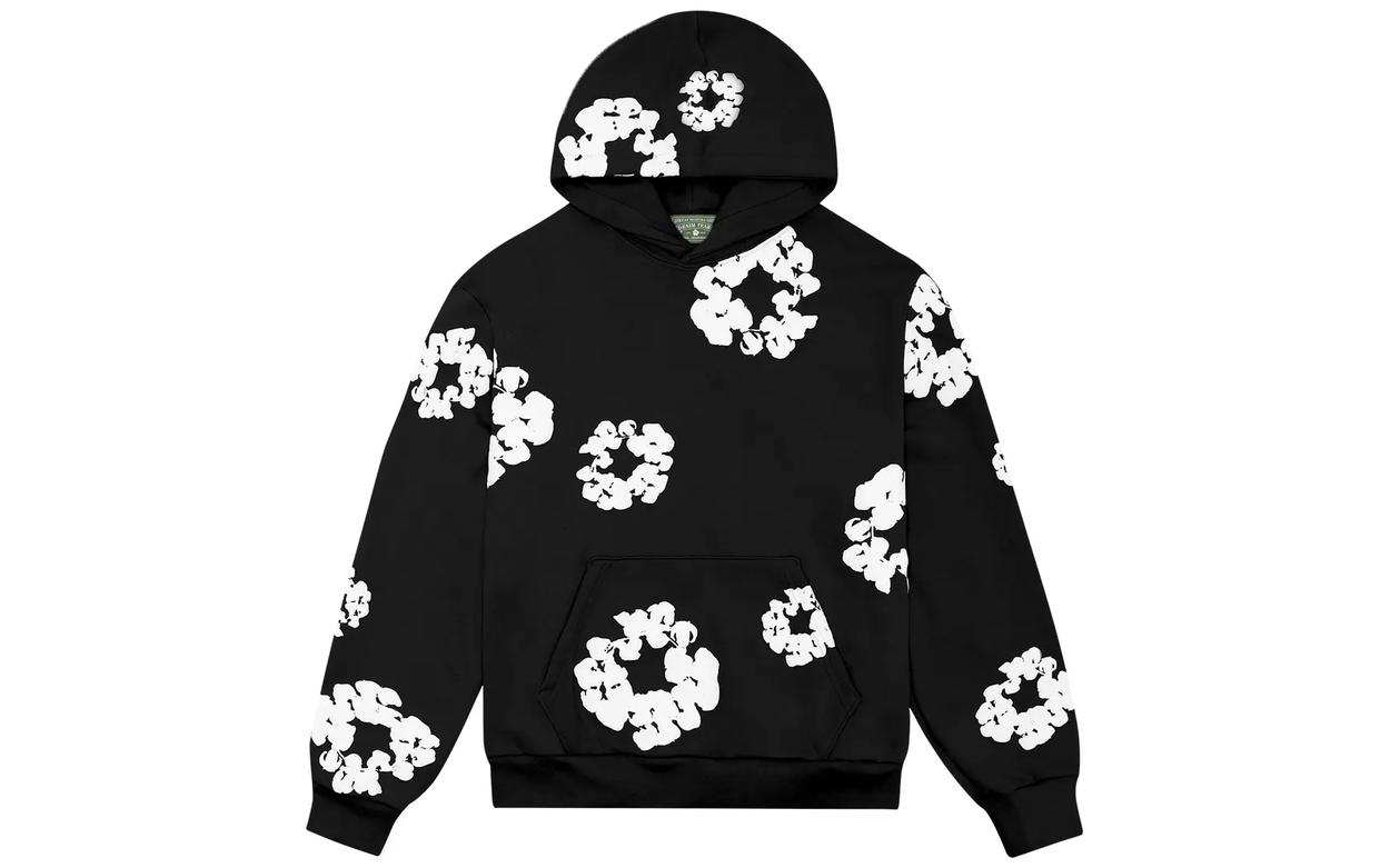 Denim Tears The Cotton Wreath Sweatshirt Black | OVERCEZ