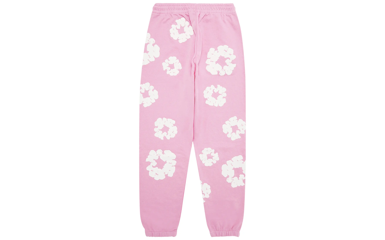 Denim Tears The Cotton Wreath Sweatpants Pink | OVERCEZ