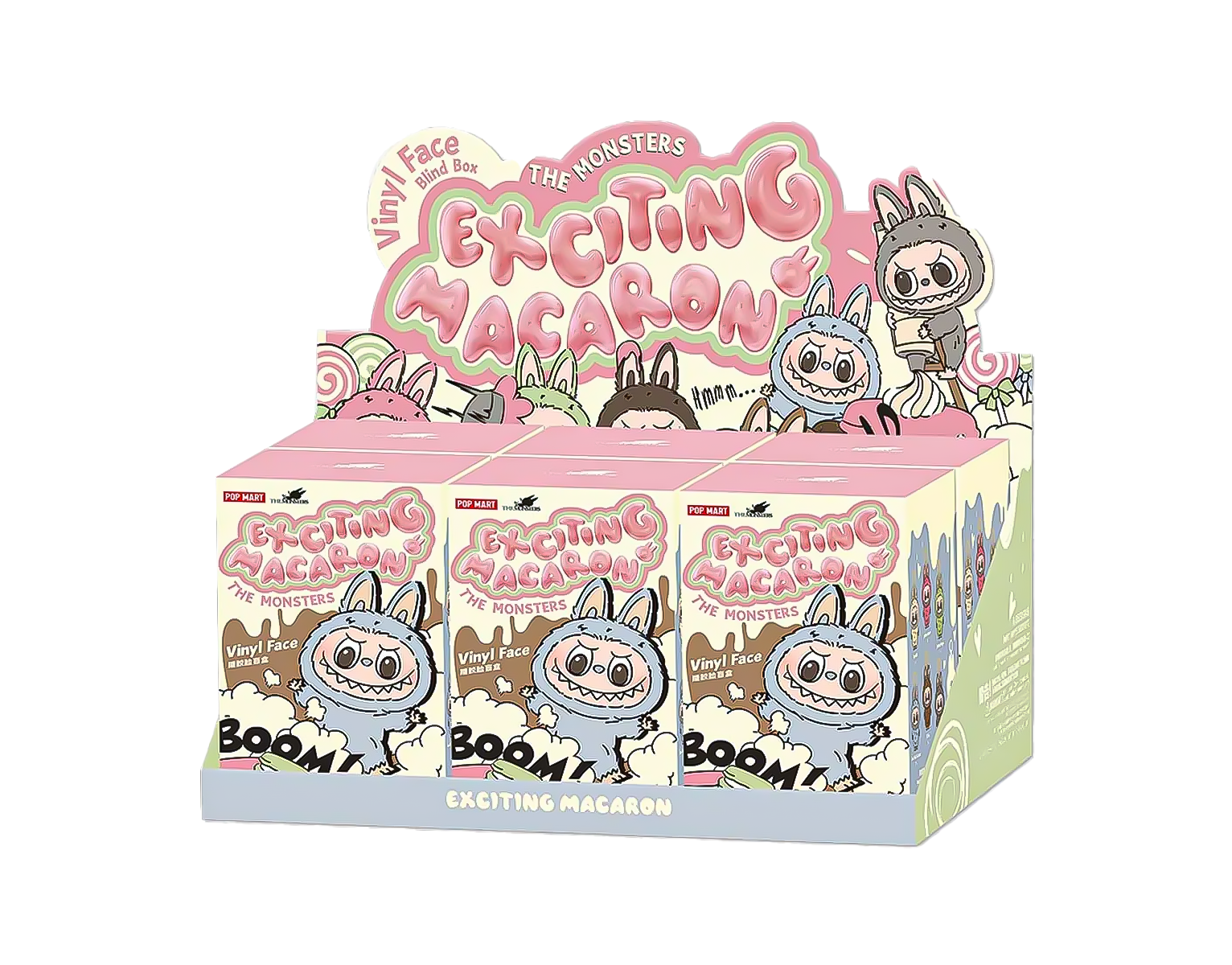 正規THE MONSTERS VINYL FACE Pop Mart Labubu The Monsters Tasty Macarons Vinyl Face