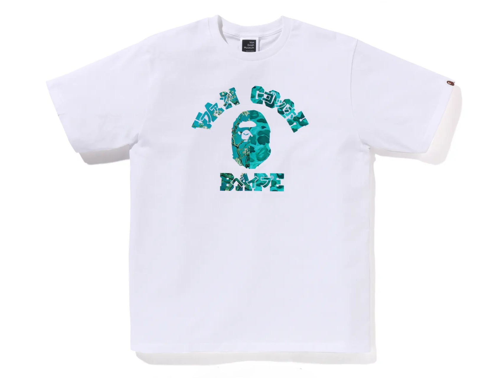 BAPE x Van Gogh Museum College Tee White (757100880) | Dobra