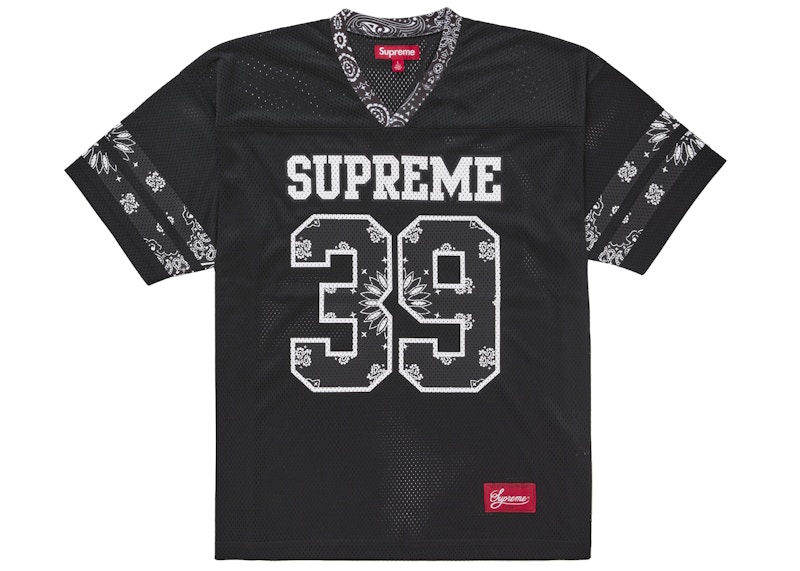 シャツ Supreme bandana Football Jersey L Supreme Bandana Football Jersey Black (758364772) | Dobra
