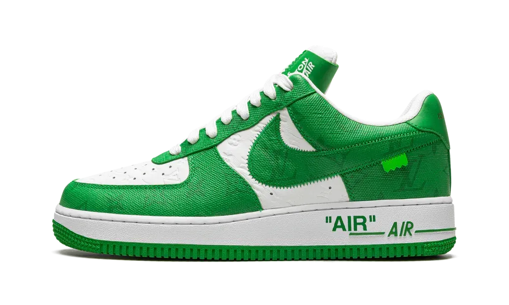 Louis Vuitton Nike Air Force 1 Low By Virgil Abloh White Green | OVERCEZ