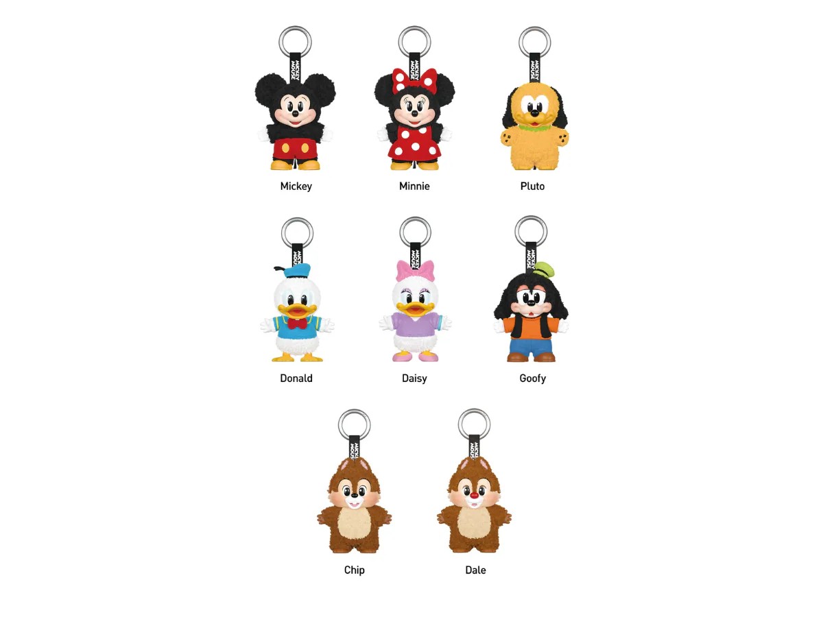 Pop Mart Disney Mickey Family Together Series Plush Keychain Single Blind Box | OVERCEZ