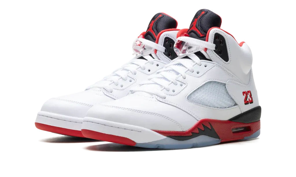 Air Jordan 5 Retro Fire Red Black Tongue | OVERCEZ