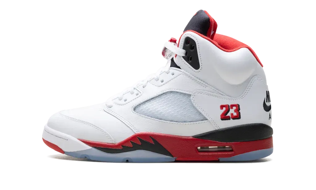 Air Jordan 5 Retro Fire Red Black Tongue | OVERCEZ