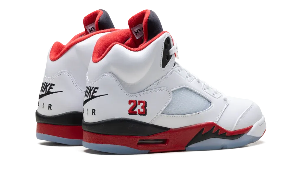 Air Jordan 5 Retro Fire Red Black Tongue | OVERCEZ