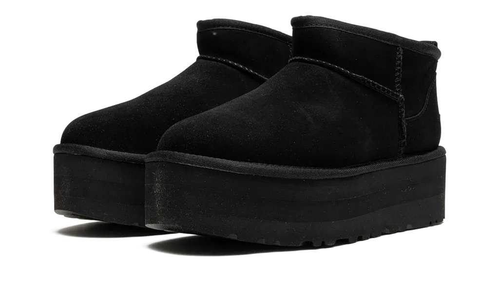 UGG Classic Ultra Mini Platform Boot Black (W) | OVERCEZ