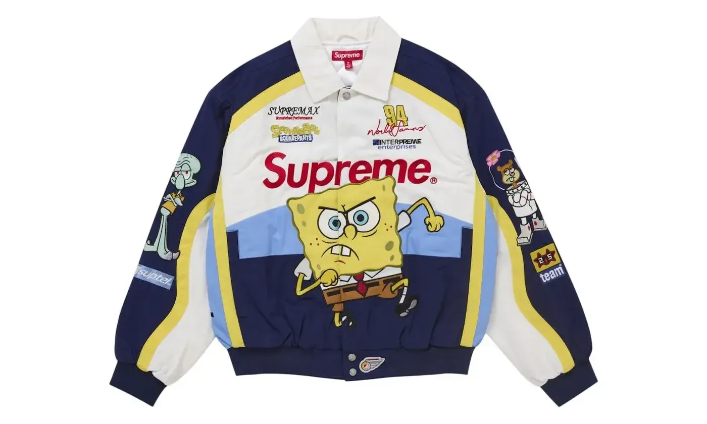 Supreme×SpongeBob SquarePants Jacket M Supreme Supreme SpongeBob SquarePants Jeff Hamilton Racing