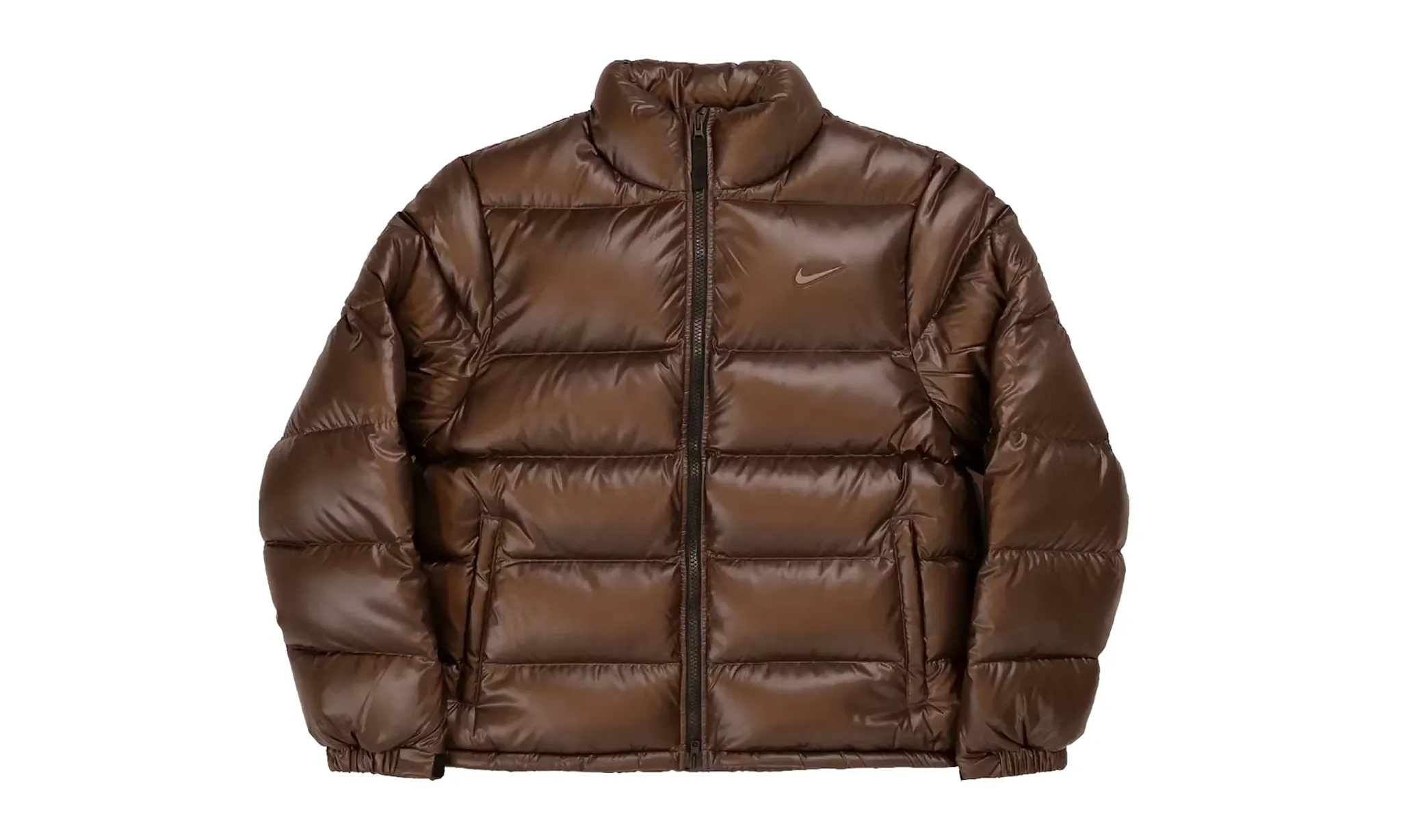 ジャケット・アウター a circle of the peace shell jacket KoZ (コズ) シャイニー フルジップ 中綿ブルゾン L ジャケット