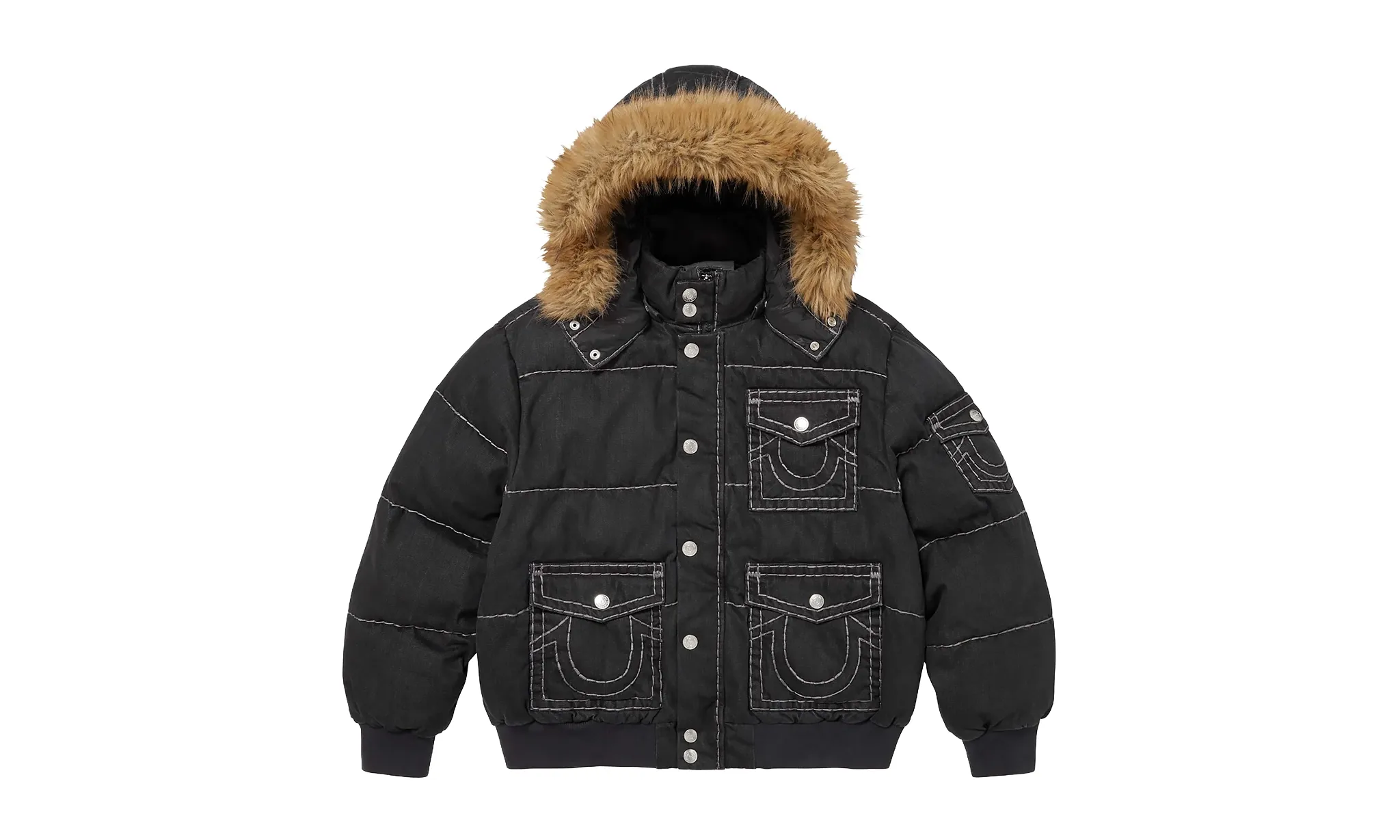 Supreme Playboy Hooded MA-1 Black | Limited Sneakers & Apparel
