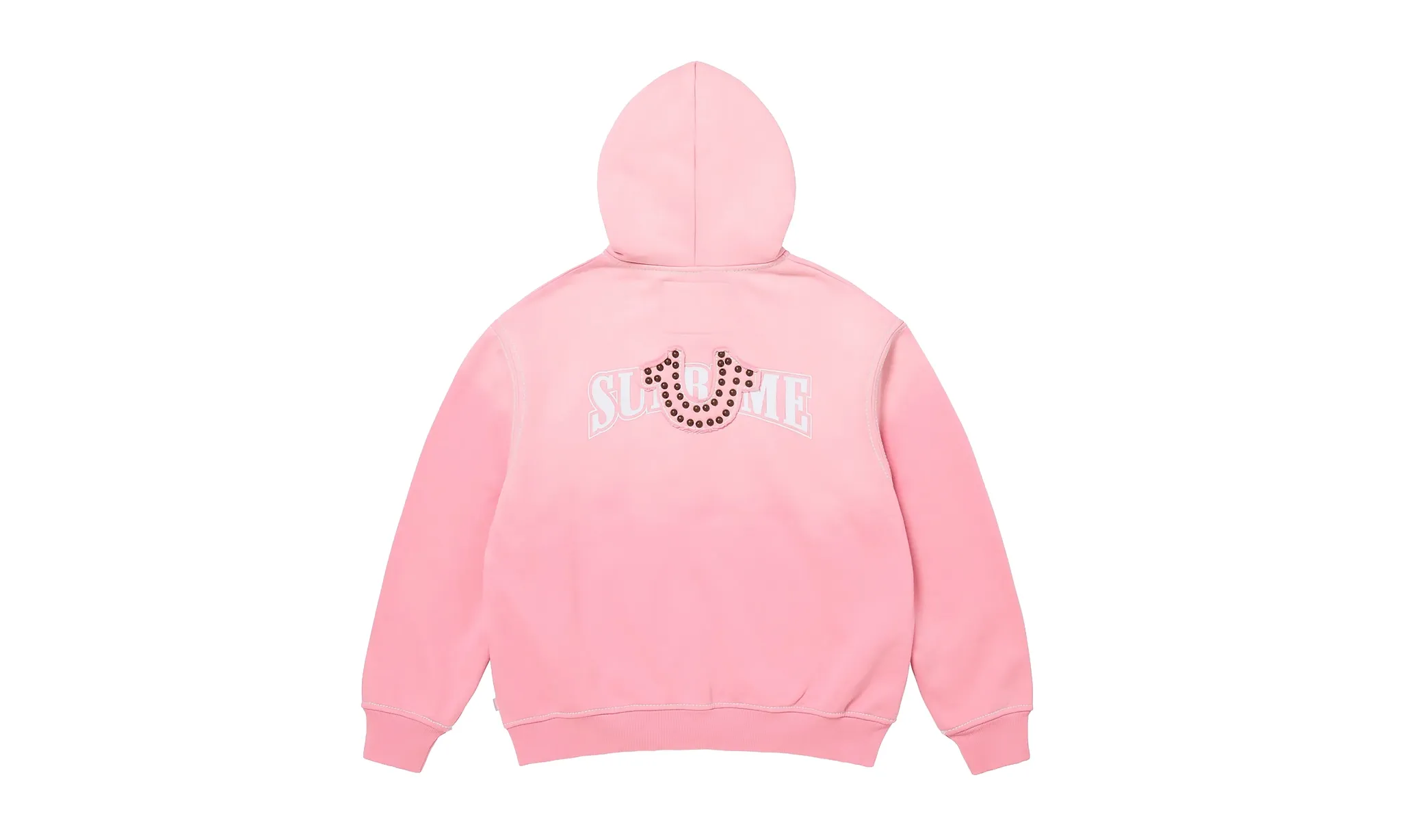 Supreme True Religion Zip Up Hooded Sweatshirt Pink | OVERCEZ