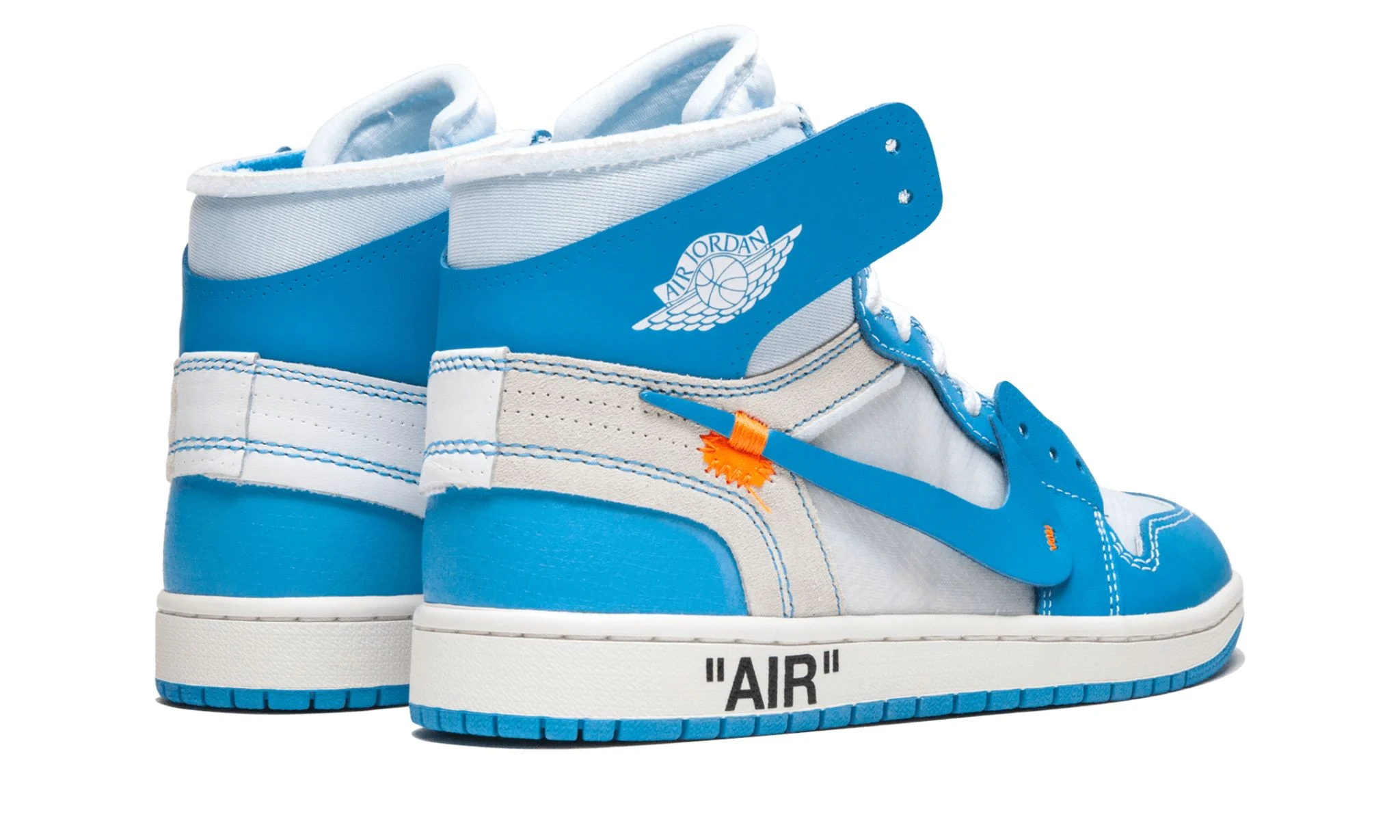 Air Jordan 1 Retro High Off-White University Blue UNC | OVERCEZ