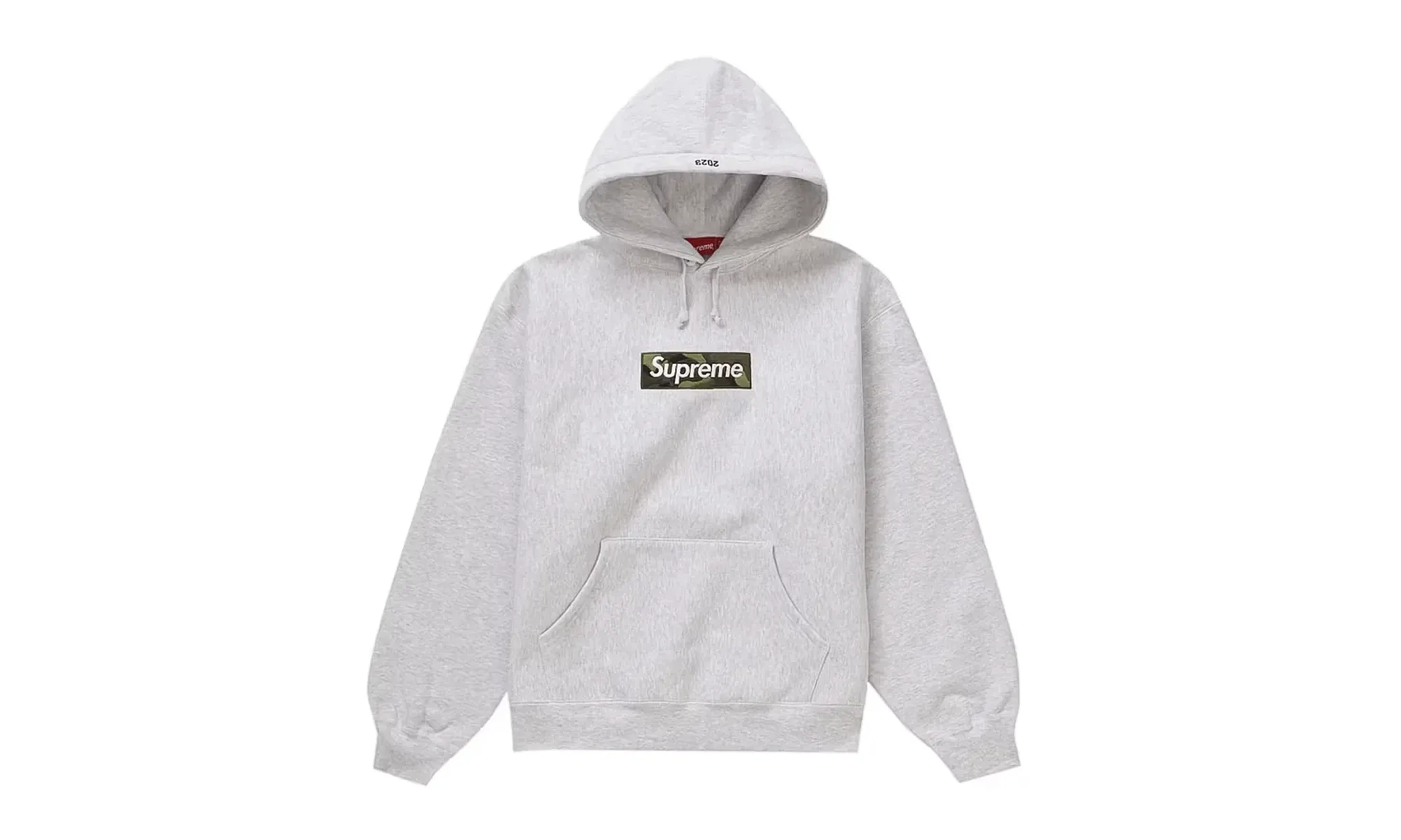 Supreme Box Logo Hooded Sweatshirt Ash Grey (FW23) | OVERCEZ