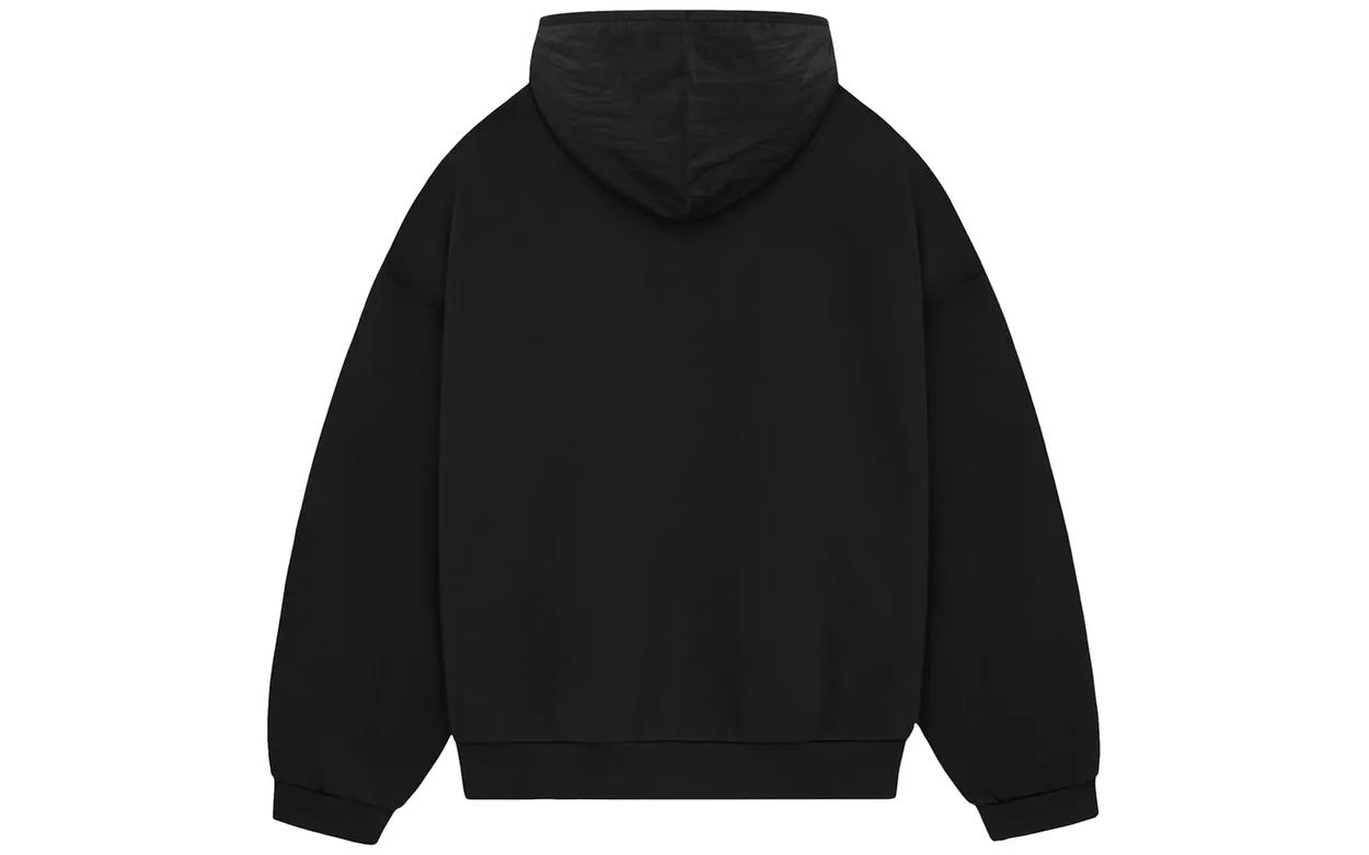 Fear of God Essentials Arch Logo Hoodie Jet Black | OVERCEZ