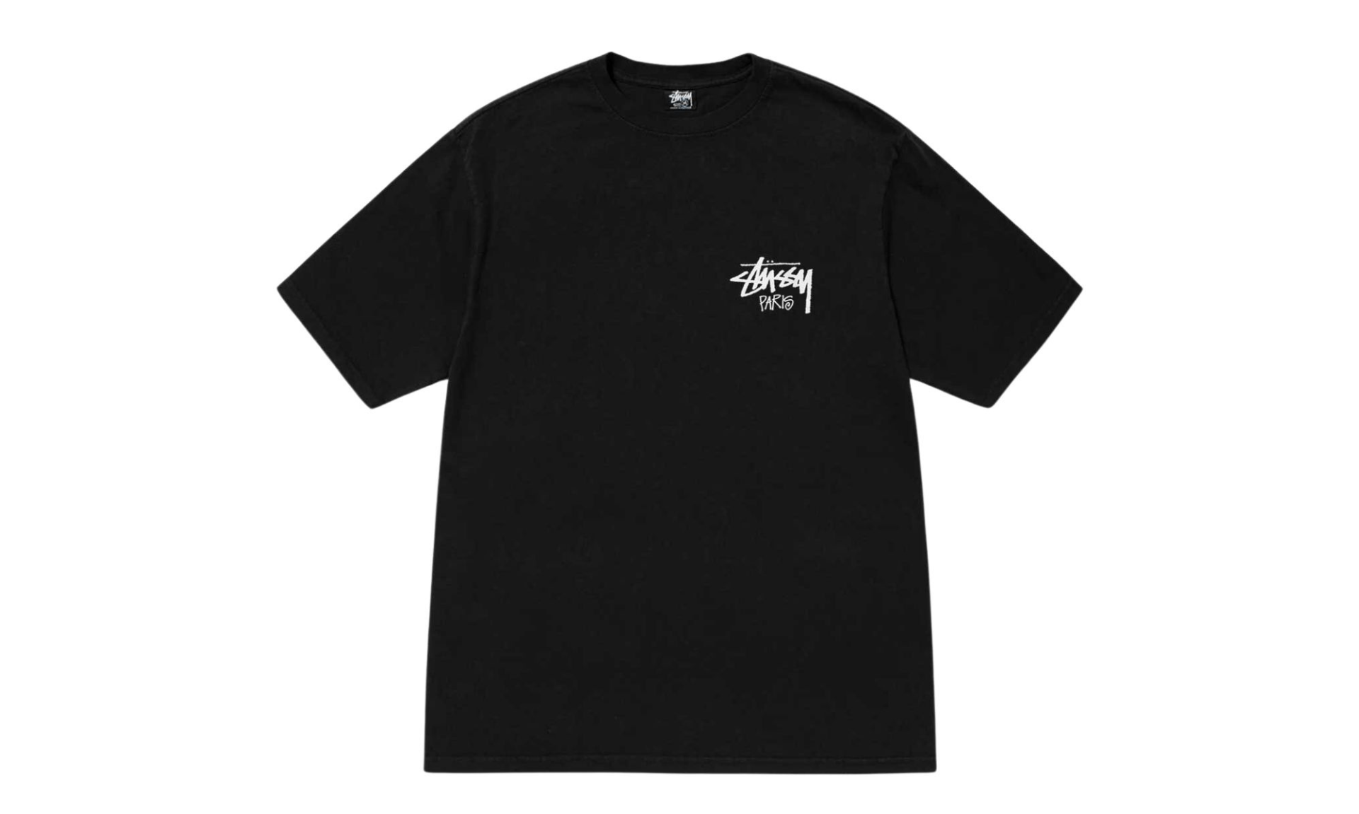 Stussy Stock Paris Tee Black | OVERCEZ