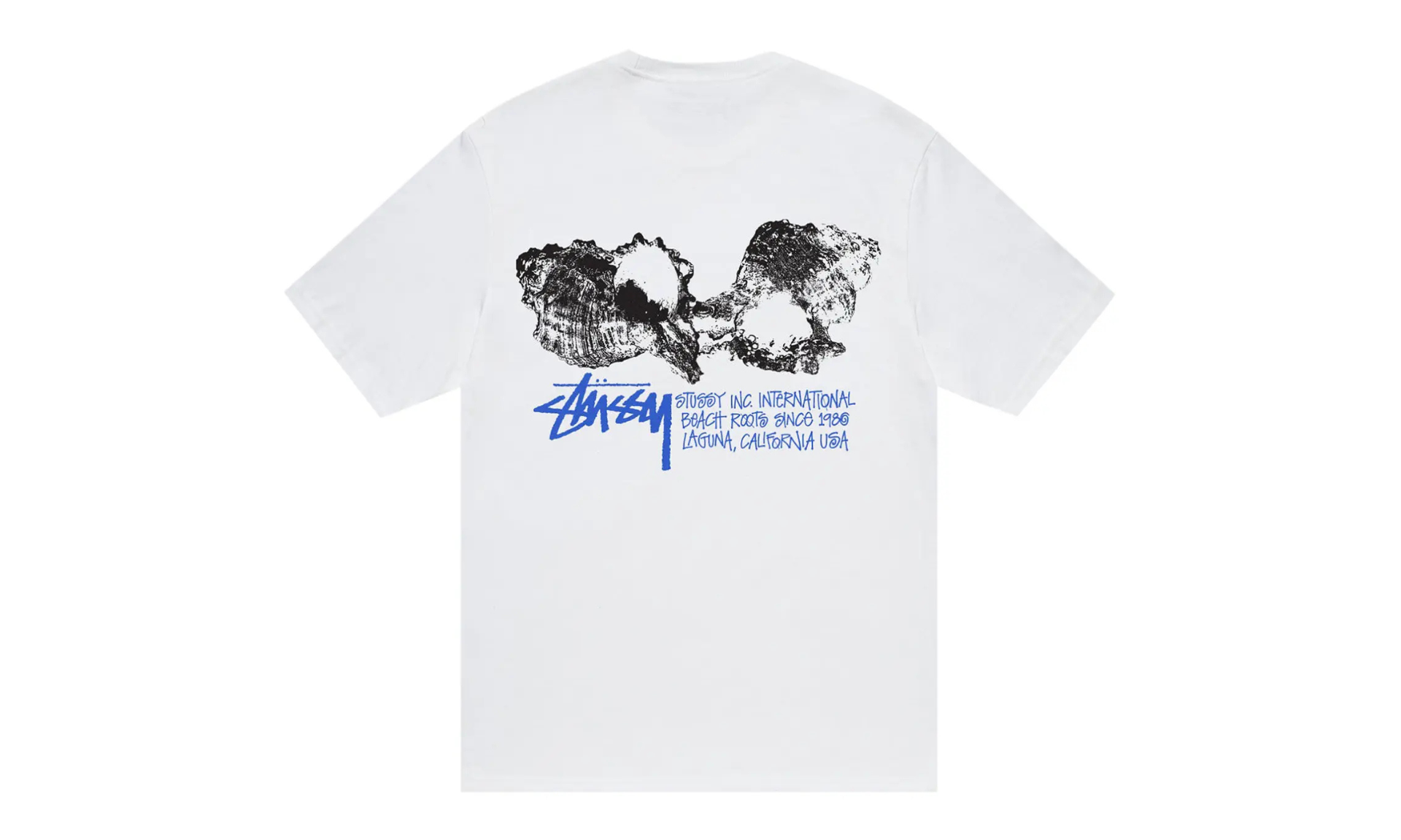 Stussy Shells Tee White | OVERCEZ