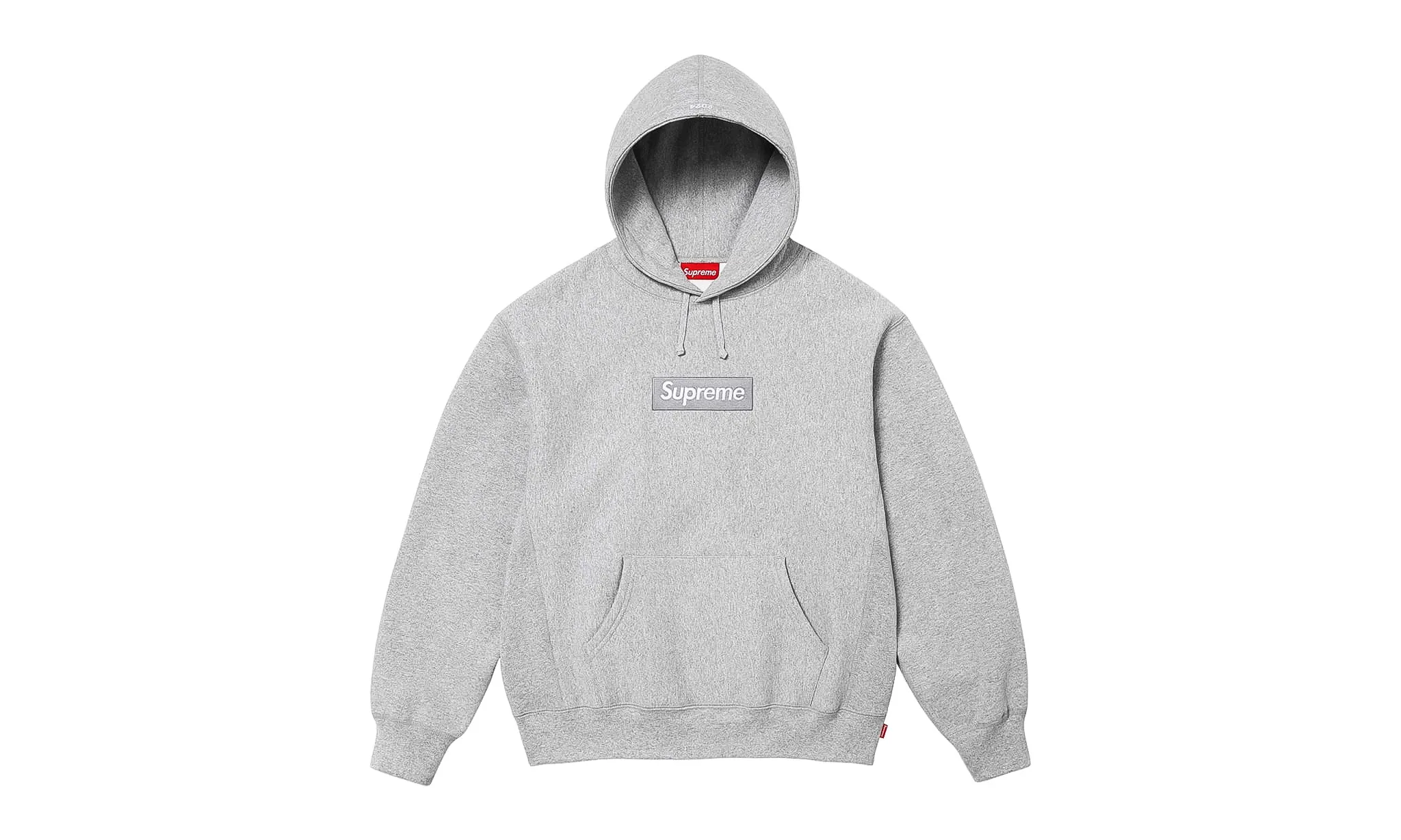 Supreme Box Logo Hooded Sweatshirt Heather Grey (FW24) | OVERCEZ