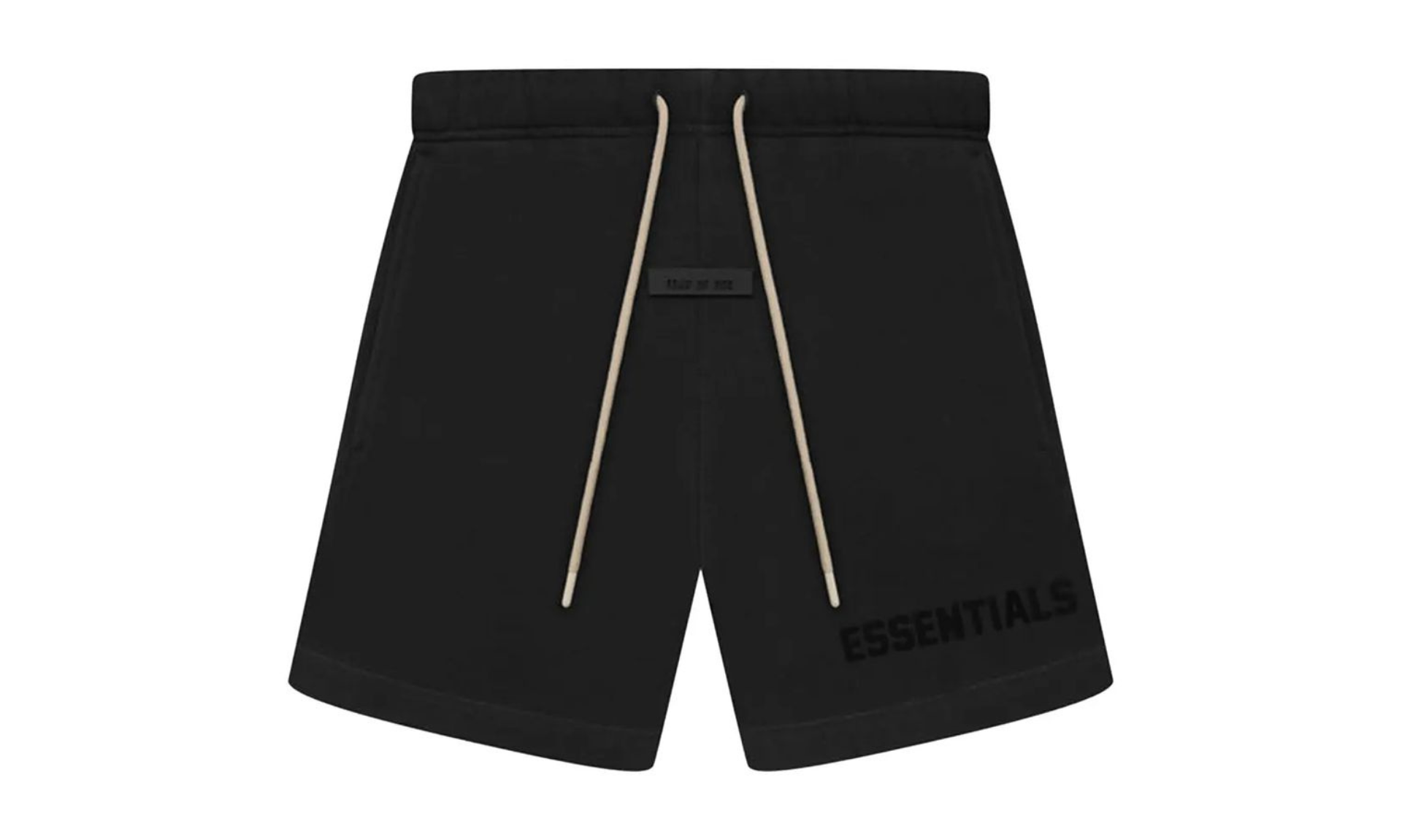 Fear of God Essentials Sweatshorts Jet Black | OVERCEZ