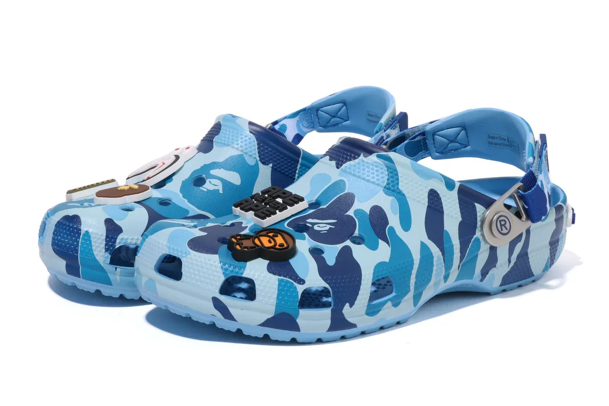 Crocs Classic Clog A Bathing Ape ABC Camo Blue | OVERCEZ