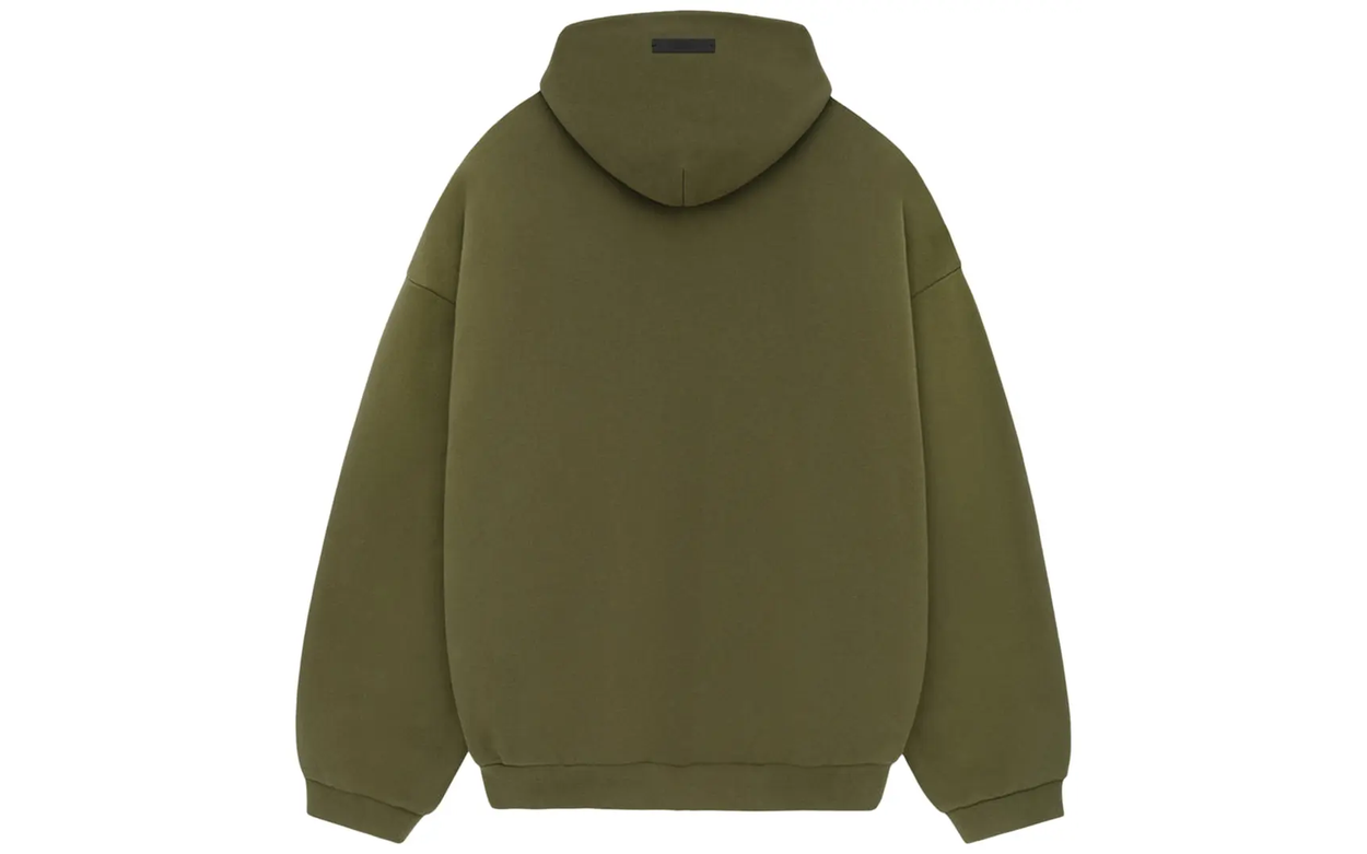 Fear of God Essentials Fleece Hoodie Military | OVERCEZ