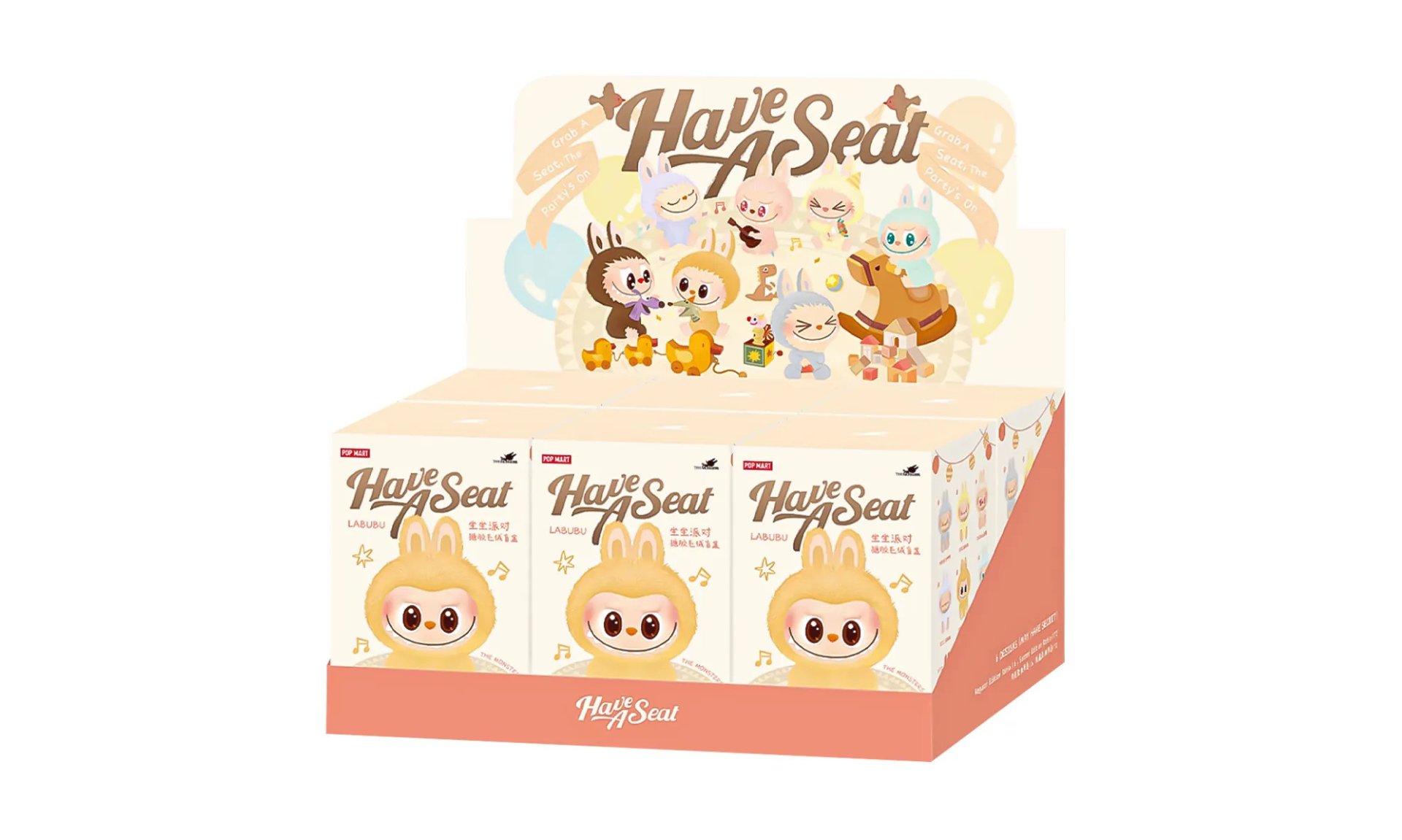 Pop Mart Labubu The Monsters Have a Seat Vinyl Plush (Zestaw 6 szt.)