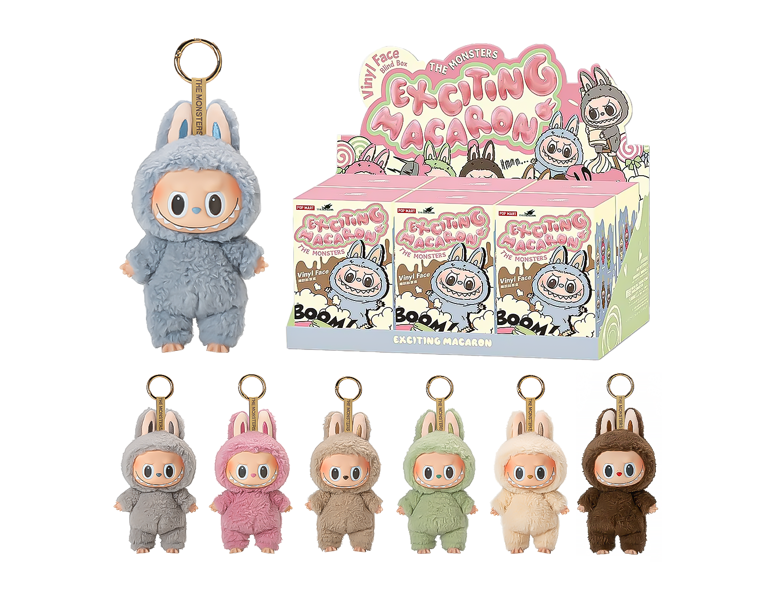 Pop Mart Labubu The Monsters Tasty Macarons Vinyl Face (Zestaw 6 szt.) | OVERCEZ