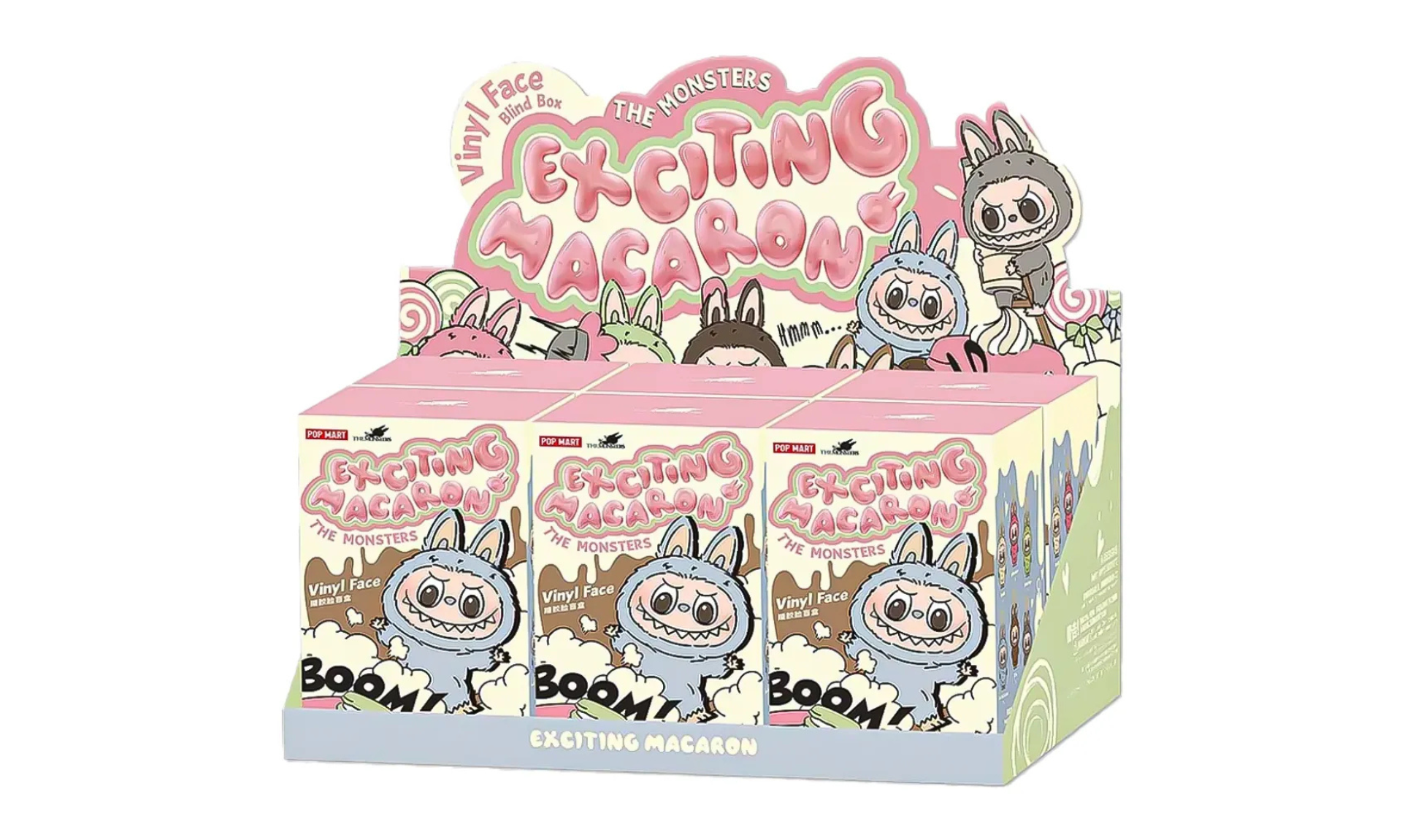 Pop Mart Labubu The Monsters Tasty Macarons Vinyl Face (Zestaw 6 szt.)