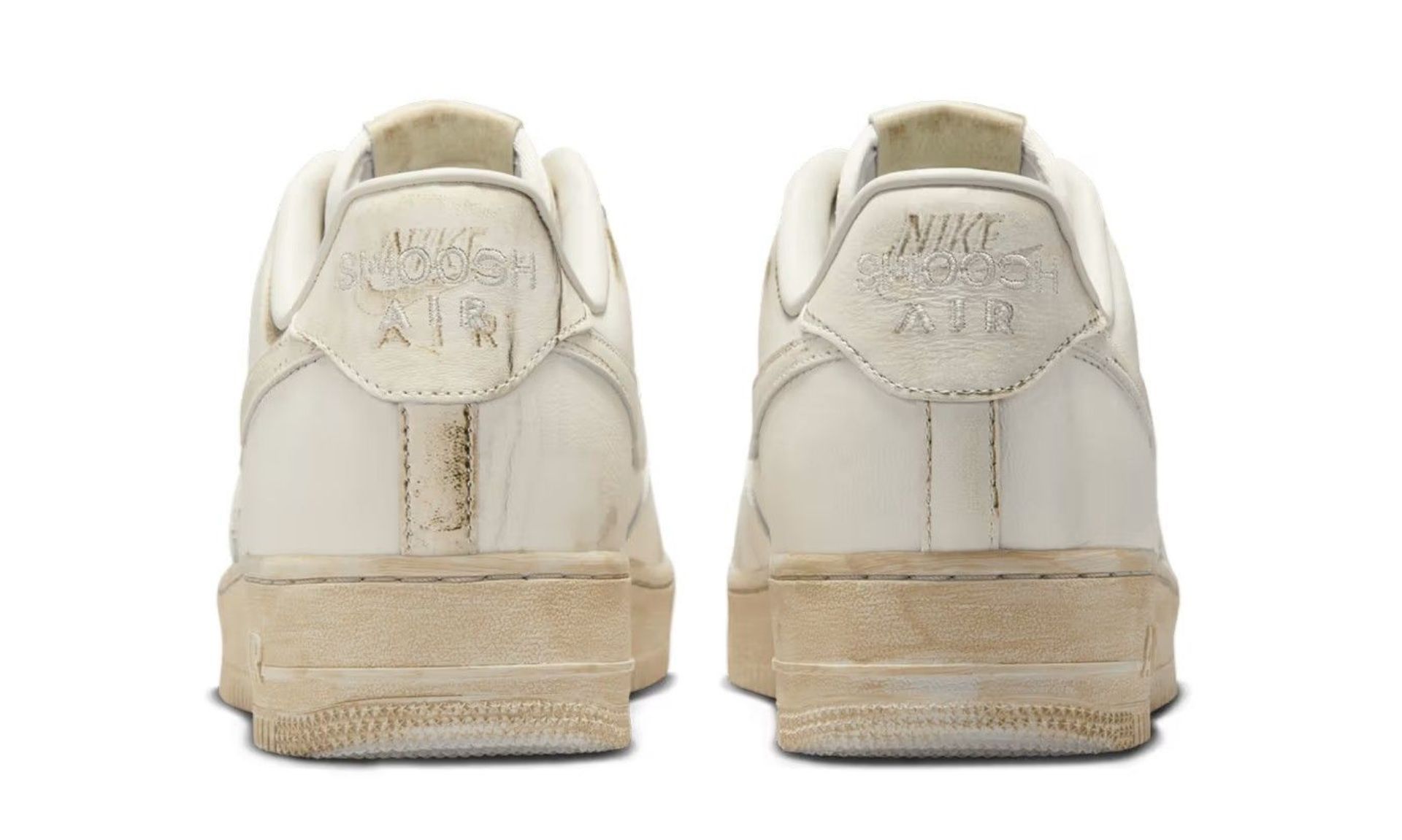 Nike Air Force 1 Low .SWOOSH Dirty Triple White | OVERCEZ