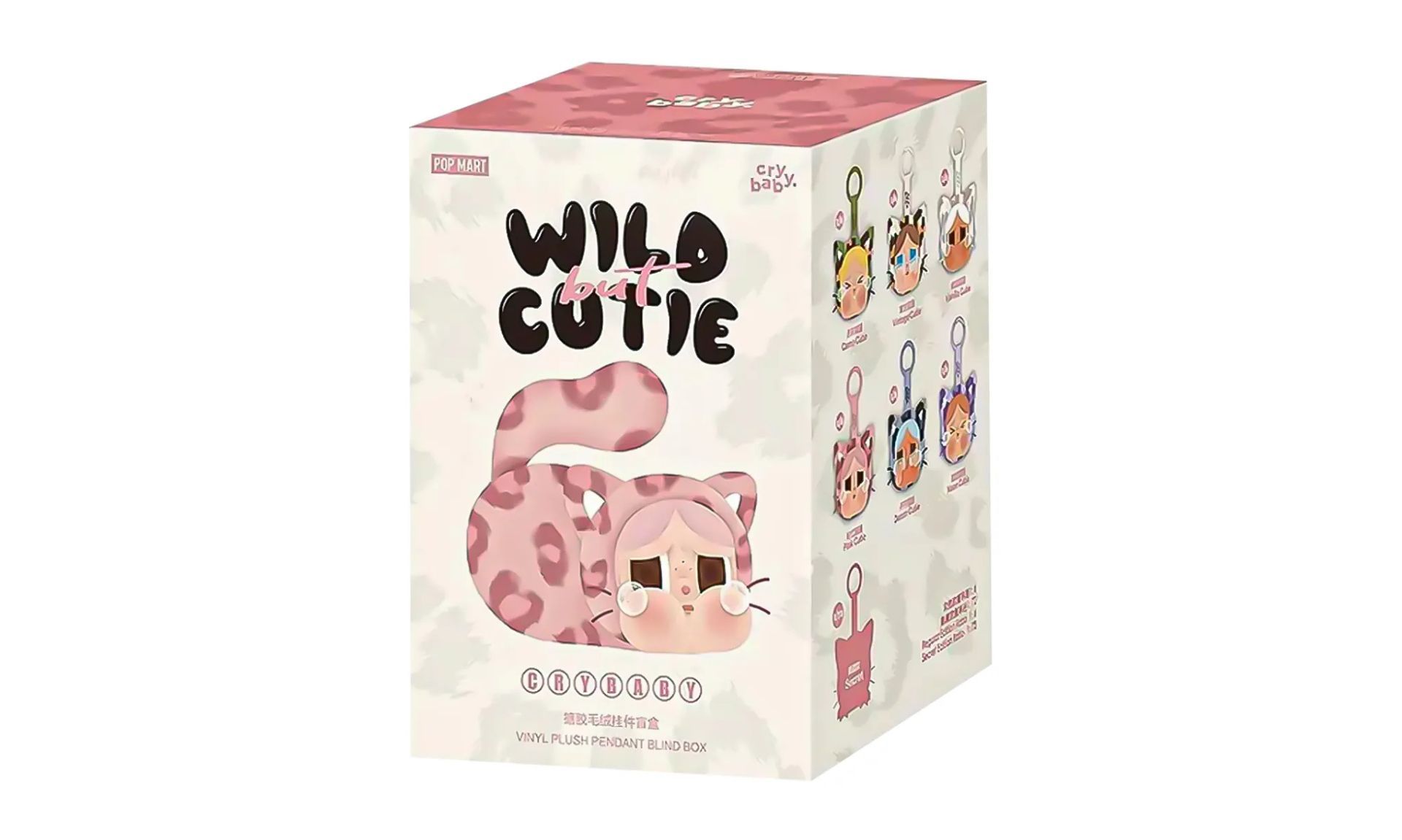 Pop Mart CRYBABY Wild but Cutie Series Vinyl Plush Pendant Sealed Case (Zestaw 6 szt.)