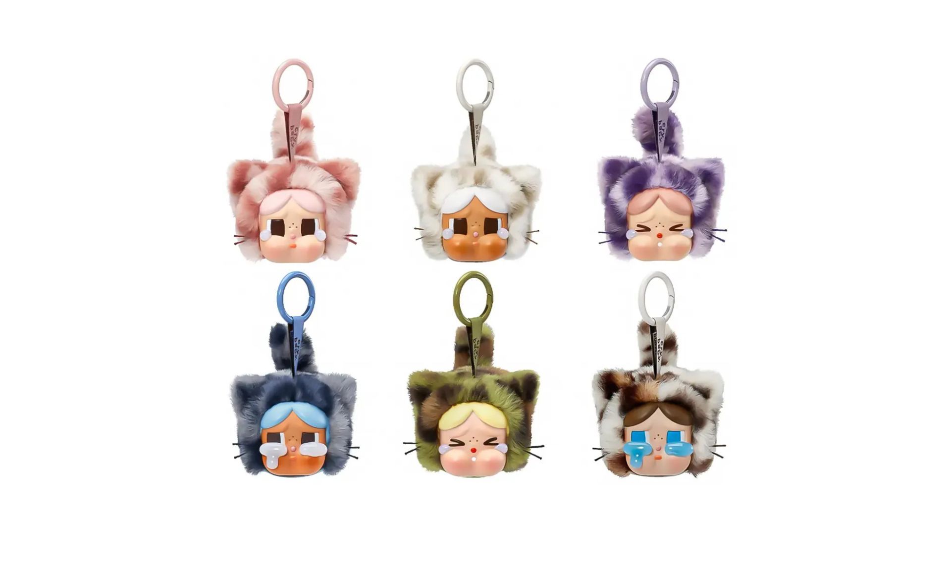 Pop Mart CRYBABY Wild but Cutie Series Vinyl Plush Pendant Sealed Case (Zestaw 6 szt.) | OVERCEZ