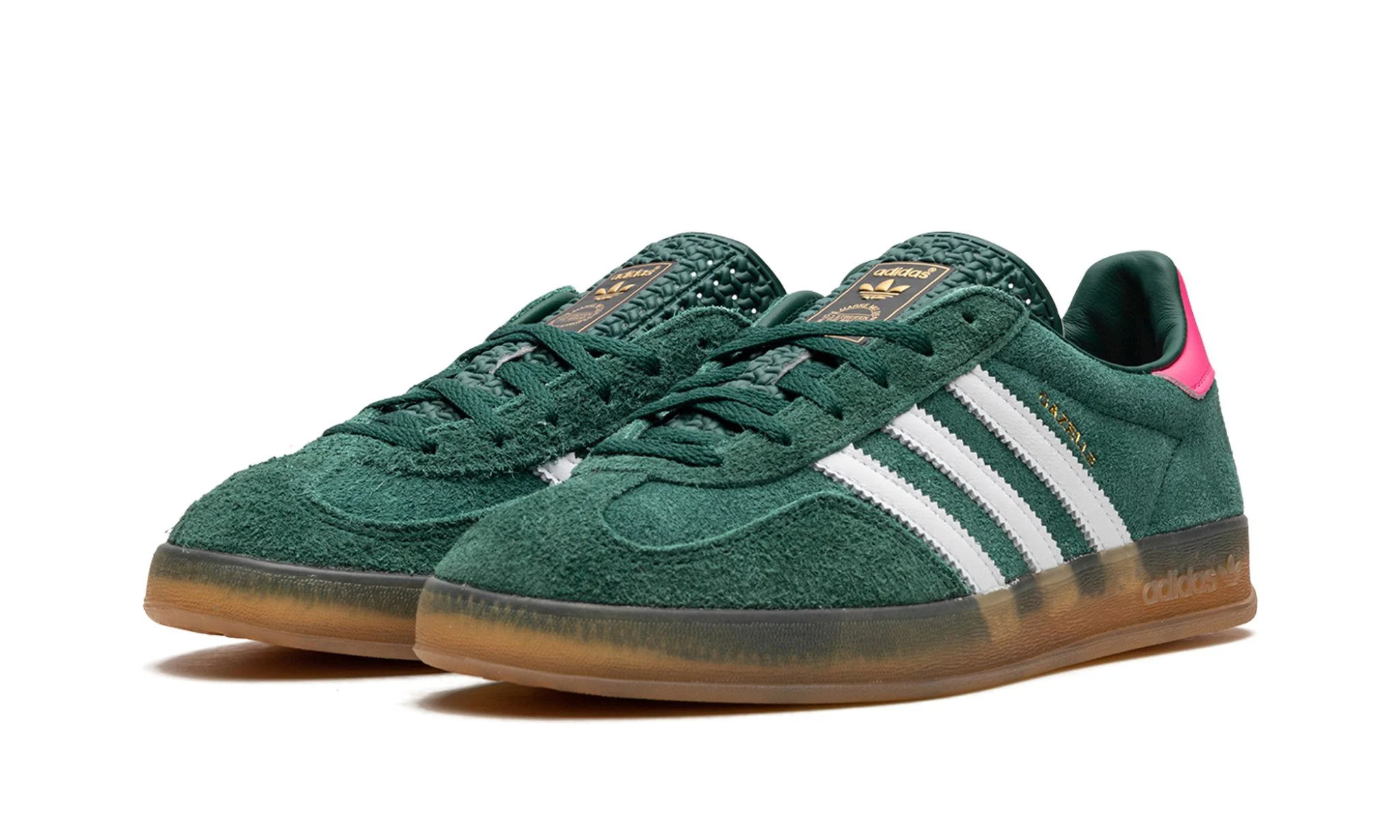 Adidas Gazelle Indoor Collegiate Green Lucid Pink (W) | OVERCEZ