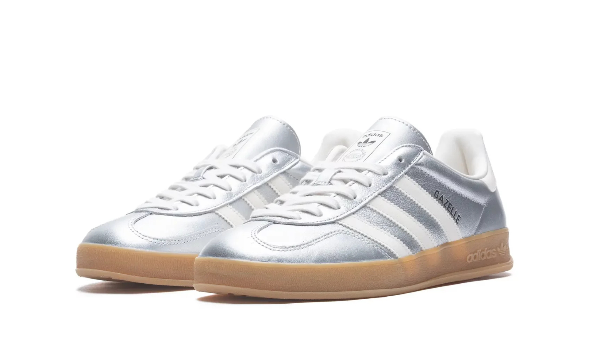 Adidas Gazelle Indoor Silver Metallic Core White | OVERCEZ
