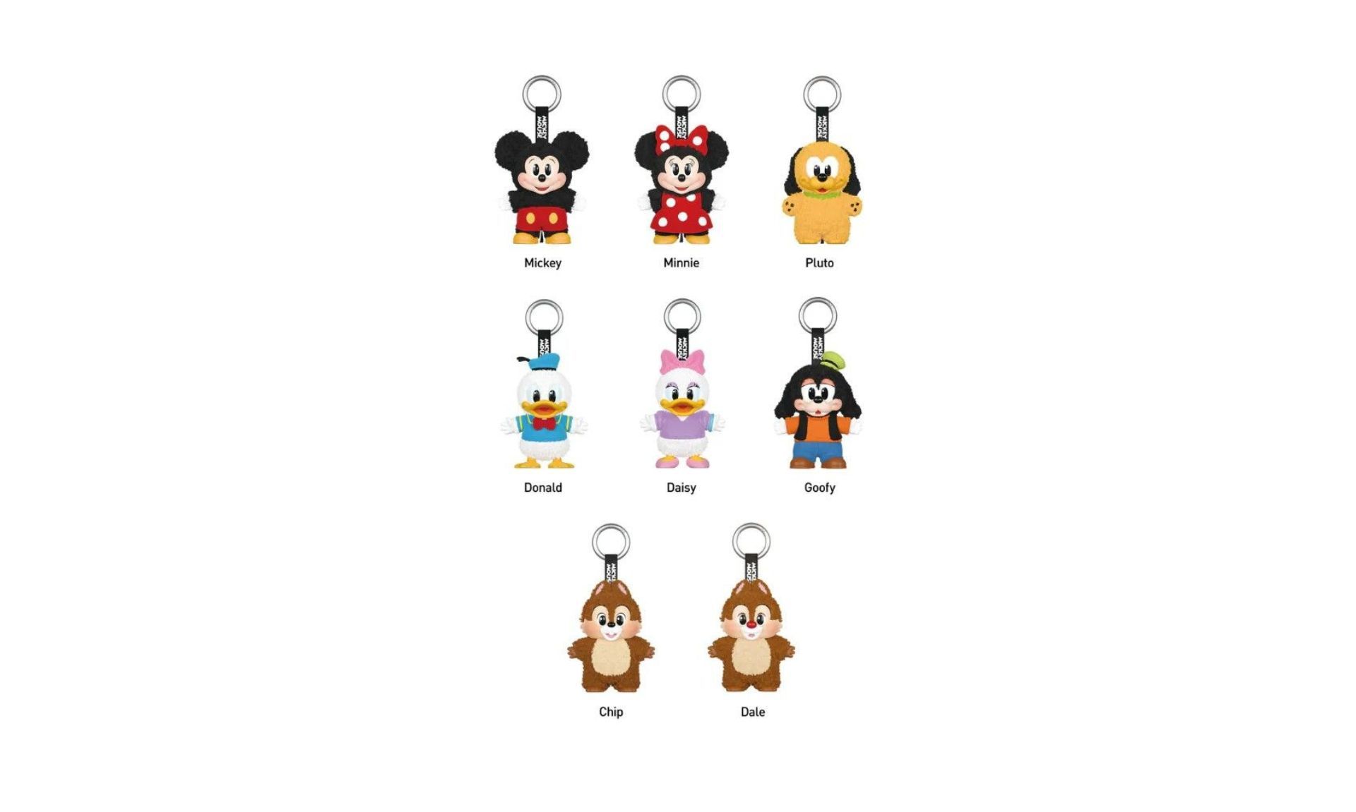 Pop Mart Disney Mickey Family Together Series Plush Keychain Single Blind Box