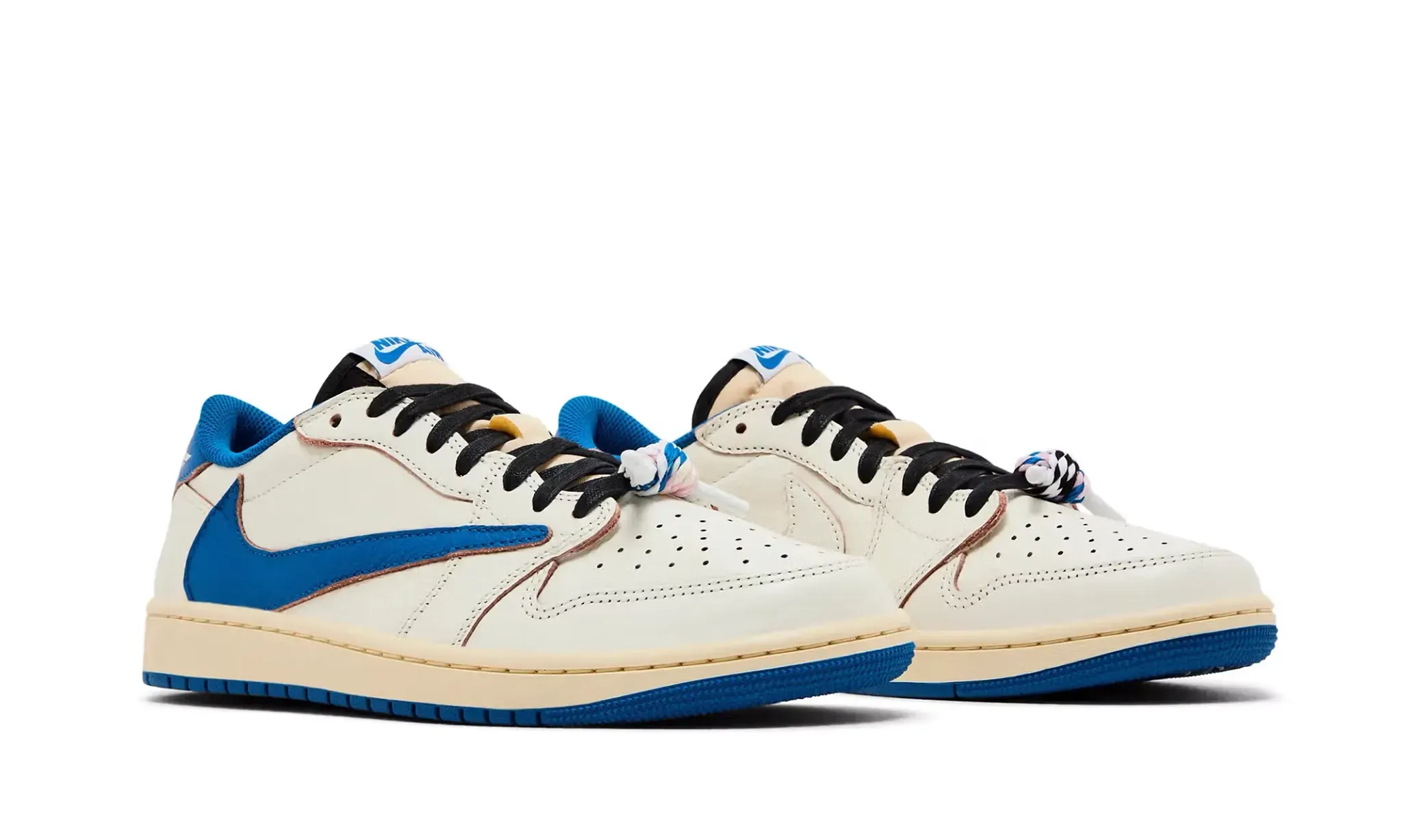 Air Jordan 1 Retro Low OG SP Fragment x Travis Scott Sail Military Blue (2025) | OVERCEZ