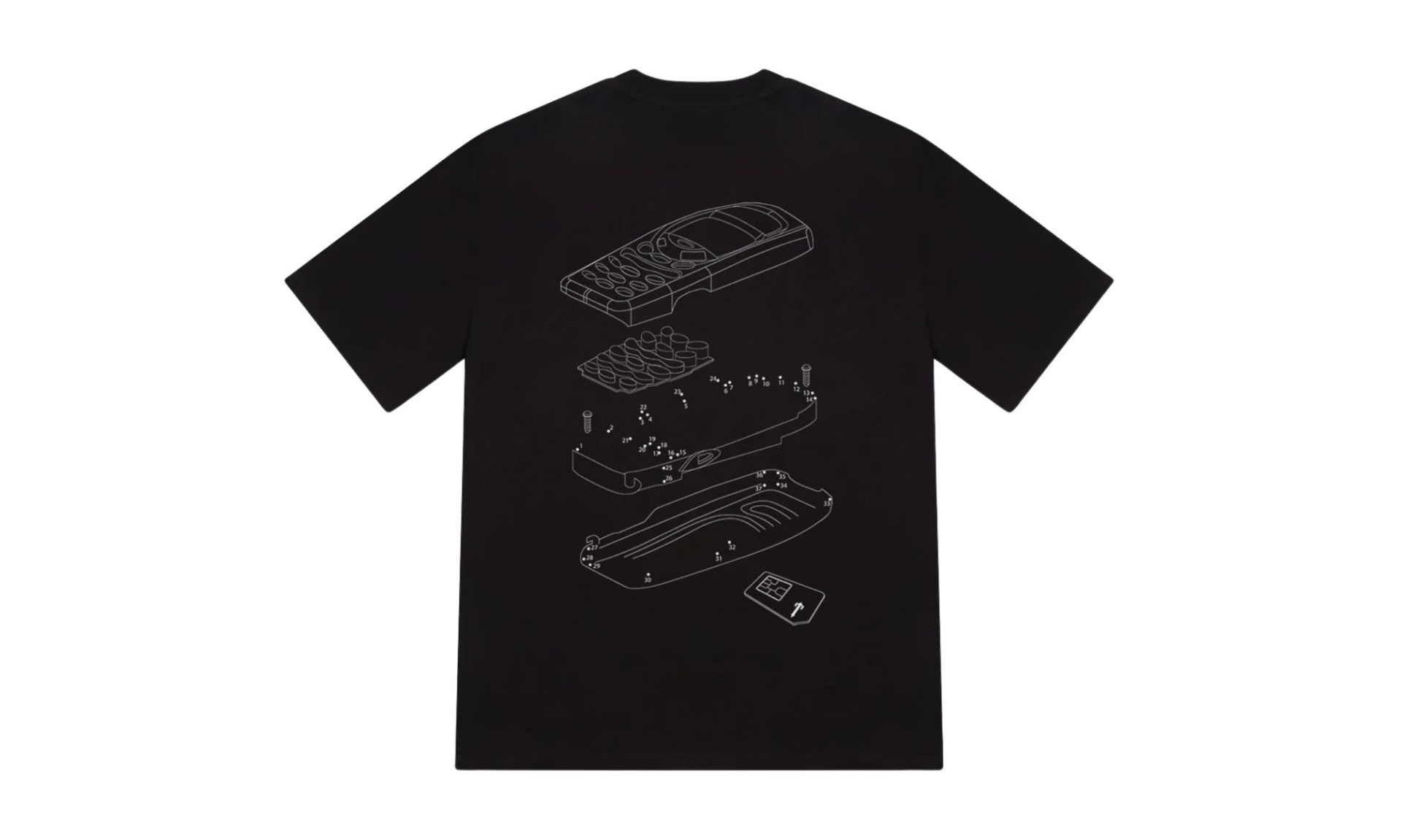 Trapstar T Phone Tee Black | OVERCEZ