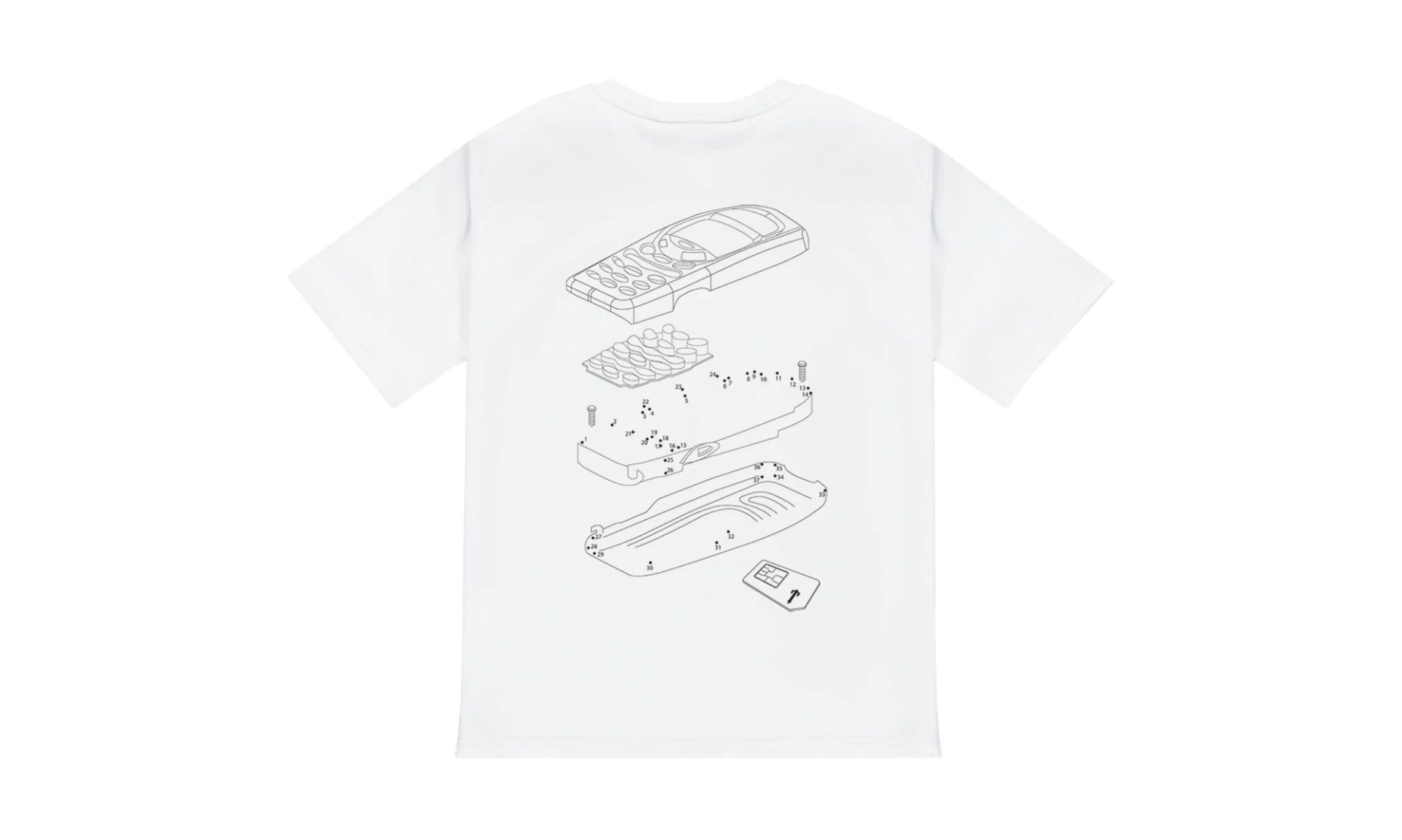 Trapstar T Phone Tee White | OVERCEZ