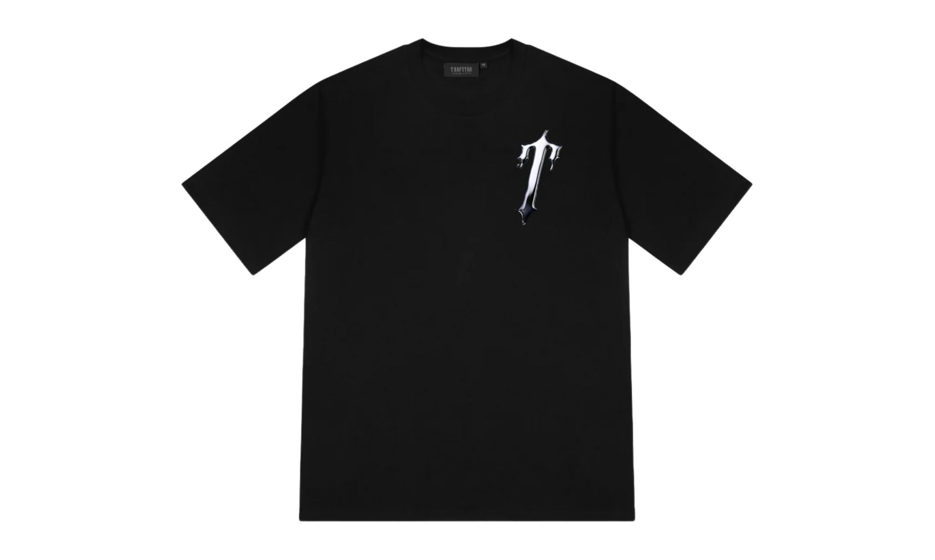 Trapstar Liquid Chrome Tee Black | OVERCEZ