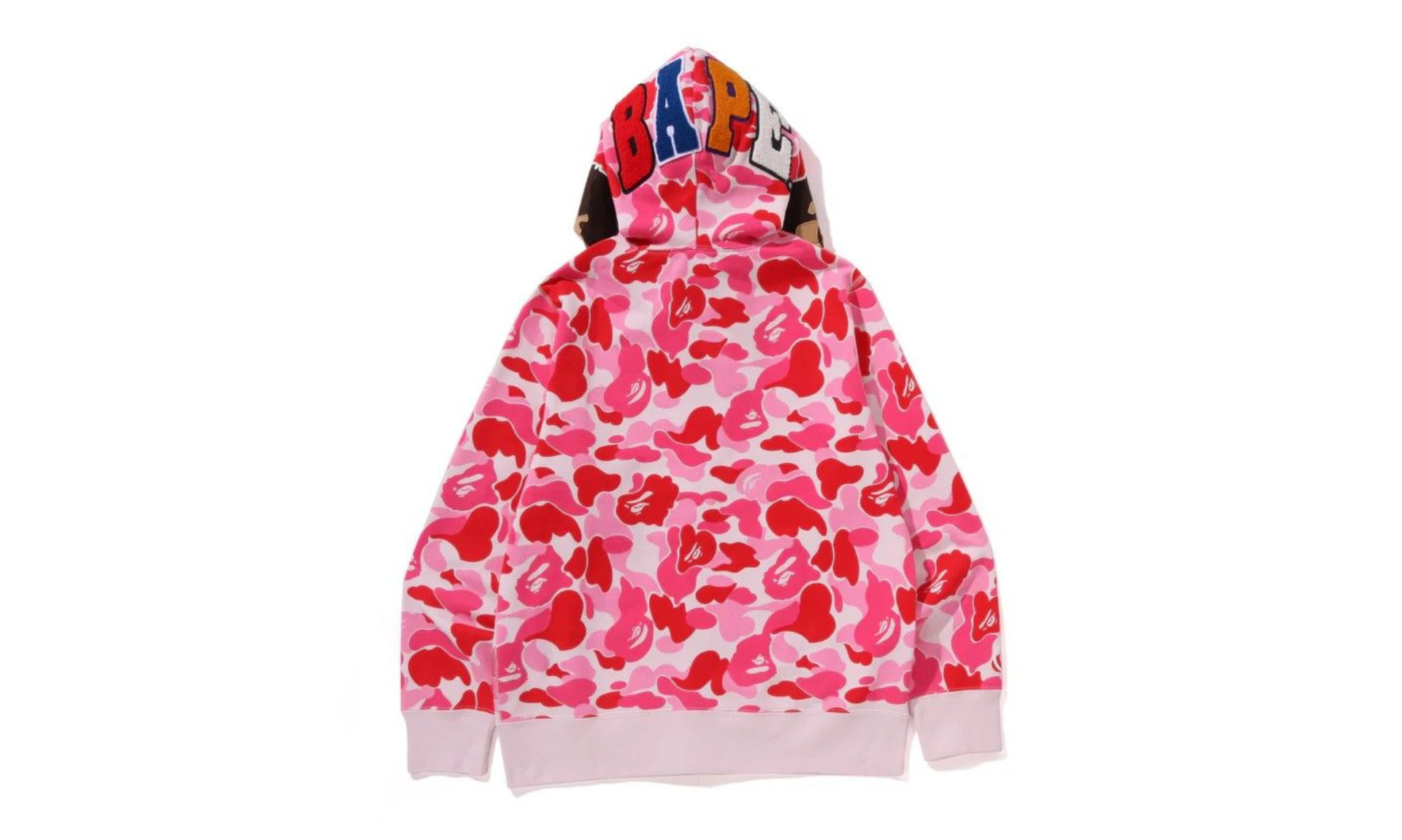 BAPE ABC Camo 2ND APE FullL Zip Hoodie Pink | OVERCEZ