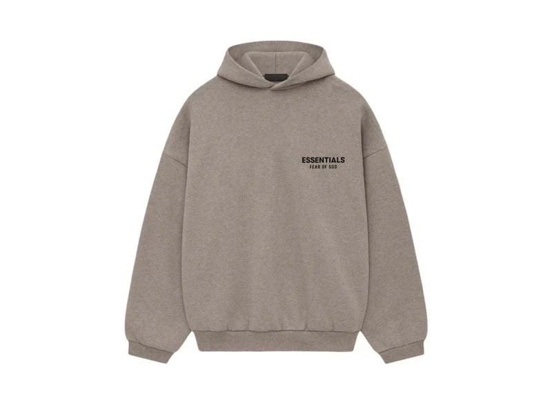 Fear of God Essentials Fleece Hoodie Heather Gray | OVERCEZ