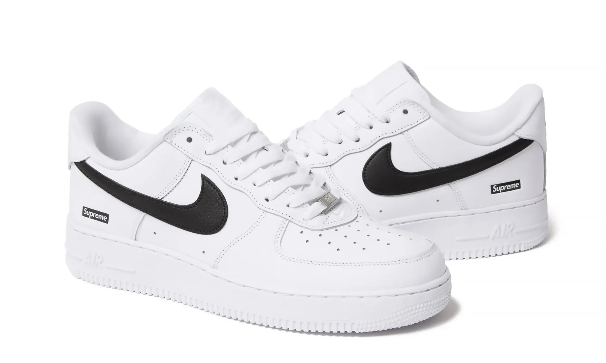 Nike Air Force 1 Low Supreme White Black | OVERCEZ