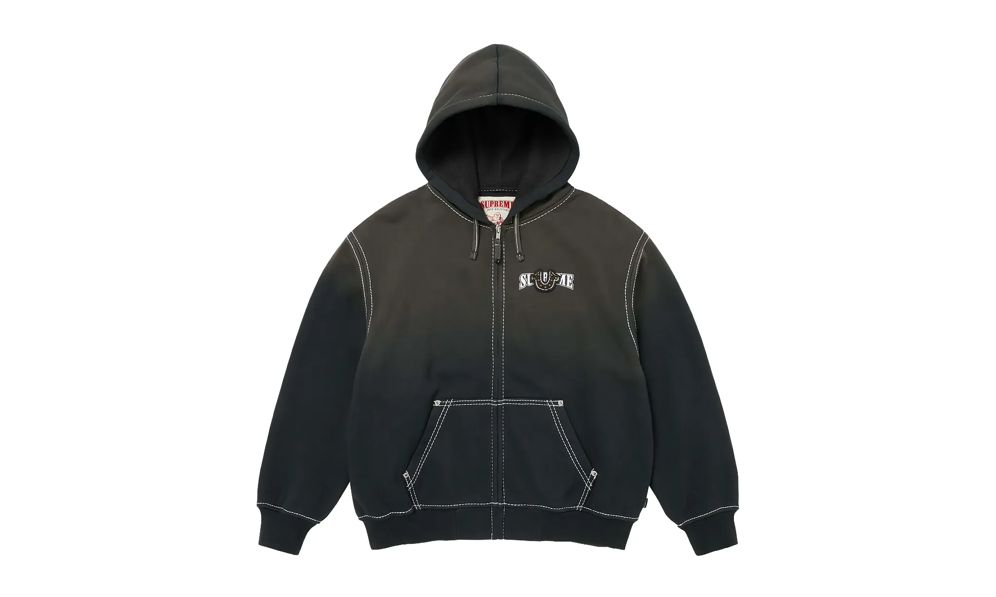 Supreme MM6 Maison Margiela Foil Box Logo Hooded Sweatshirt Black Supreme MM6 Maison Margiela Foil Box Logo Hooded Sweatshirt Black