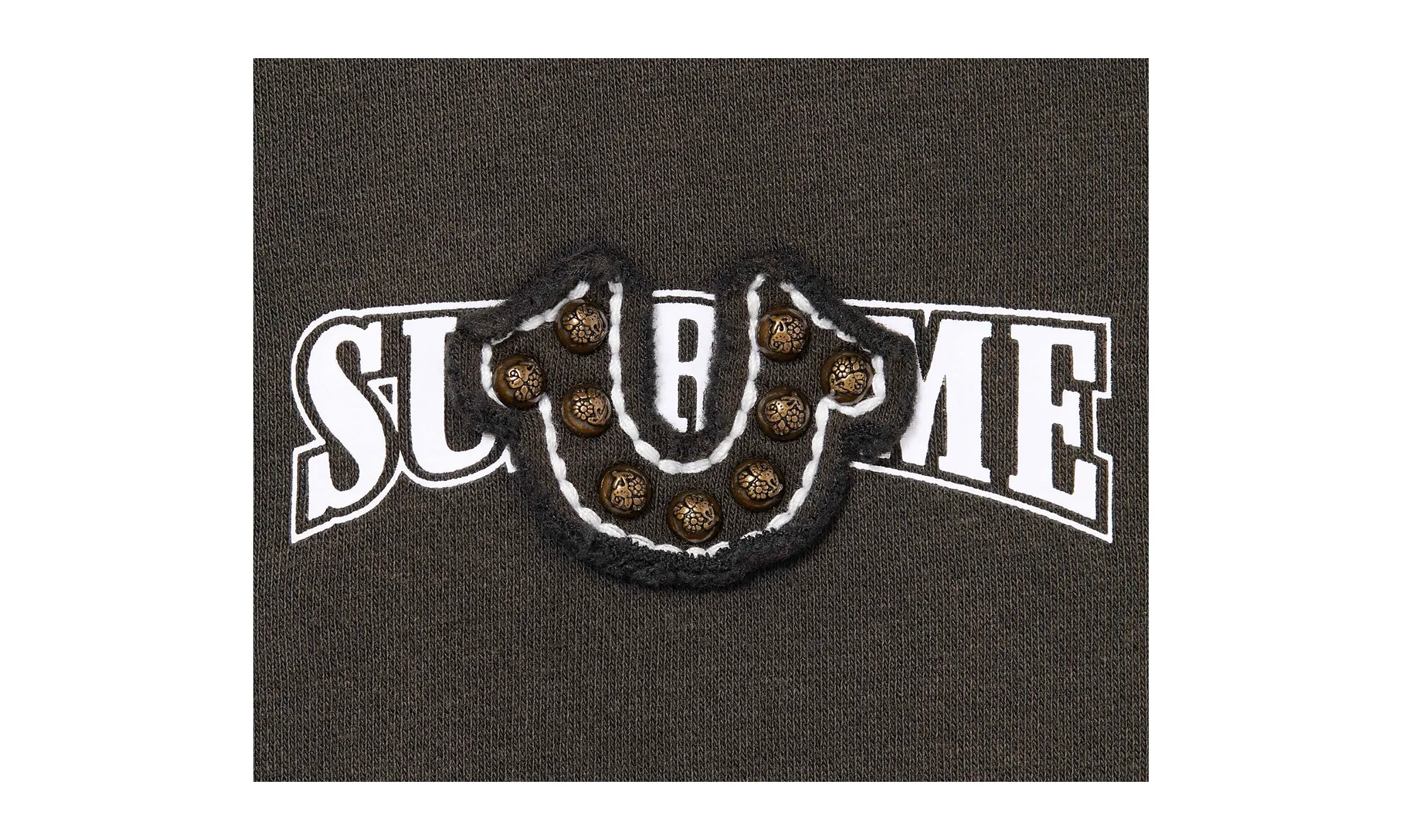Supreme True Religion Zip Up Hooded Sweatshirt Black | OVERCEZ