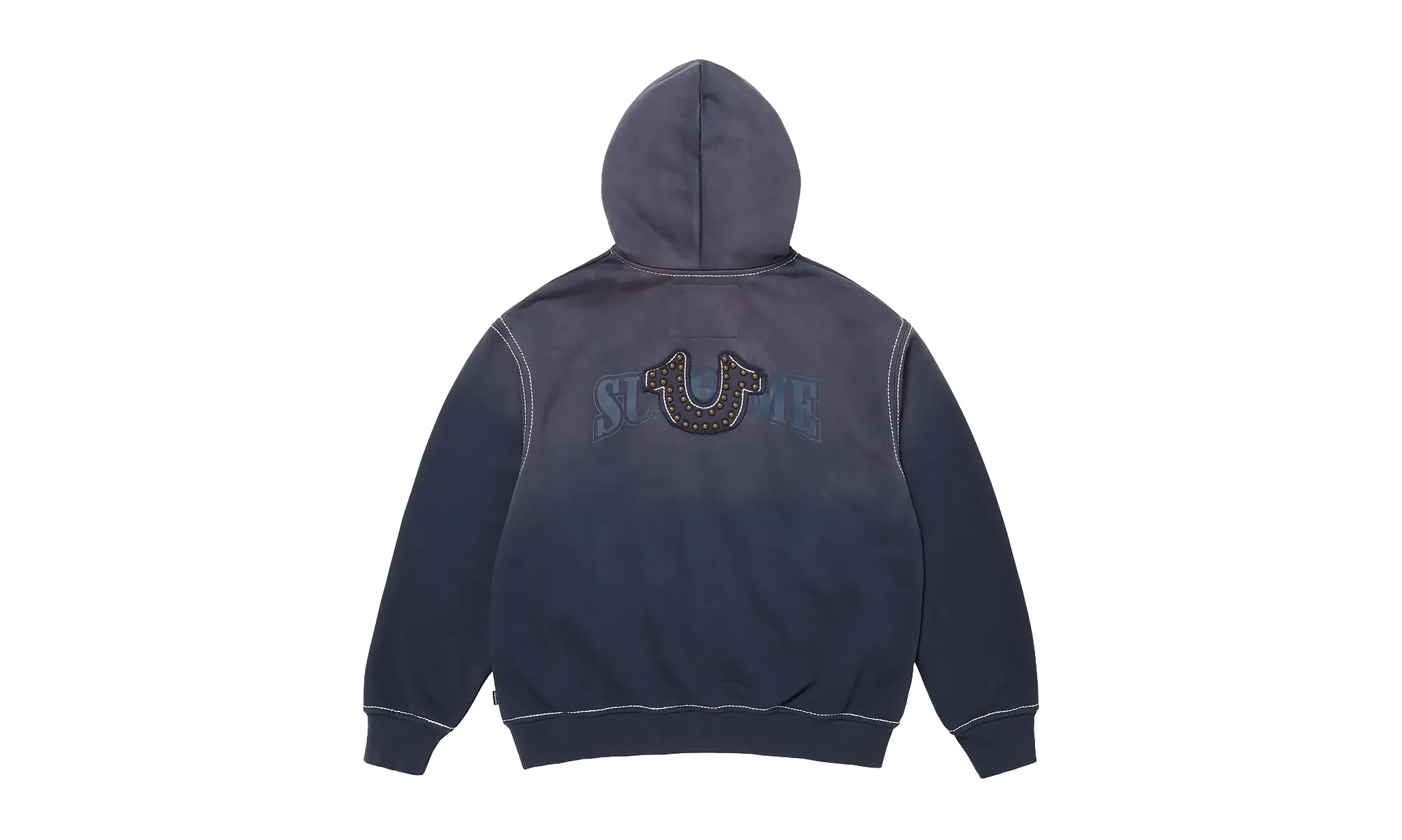 Supreme True Religion Zip Up Hooded Sweatshirt Navy